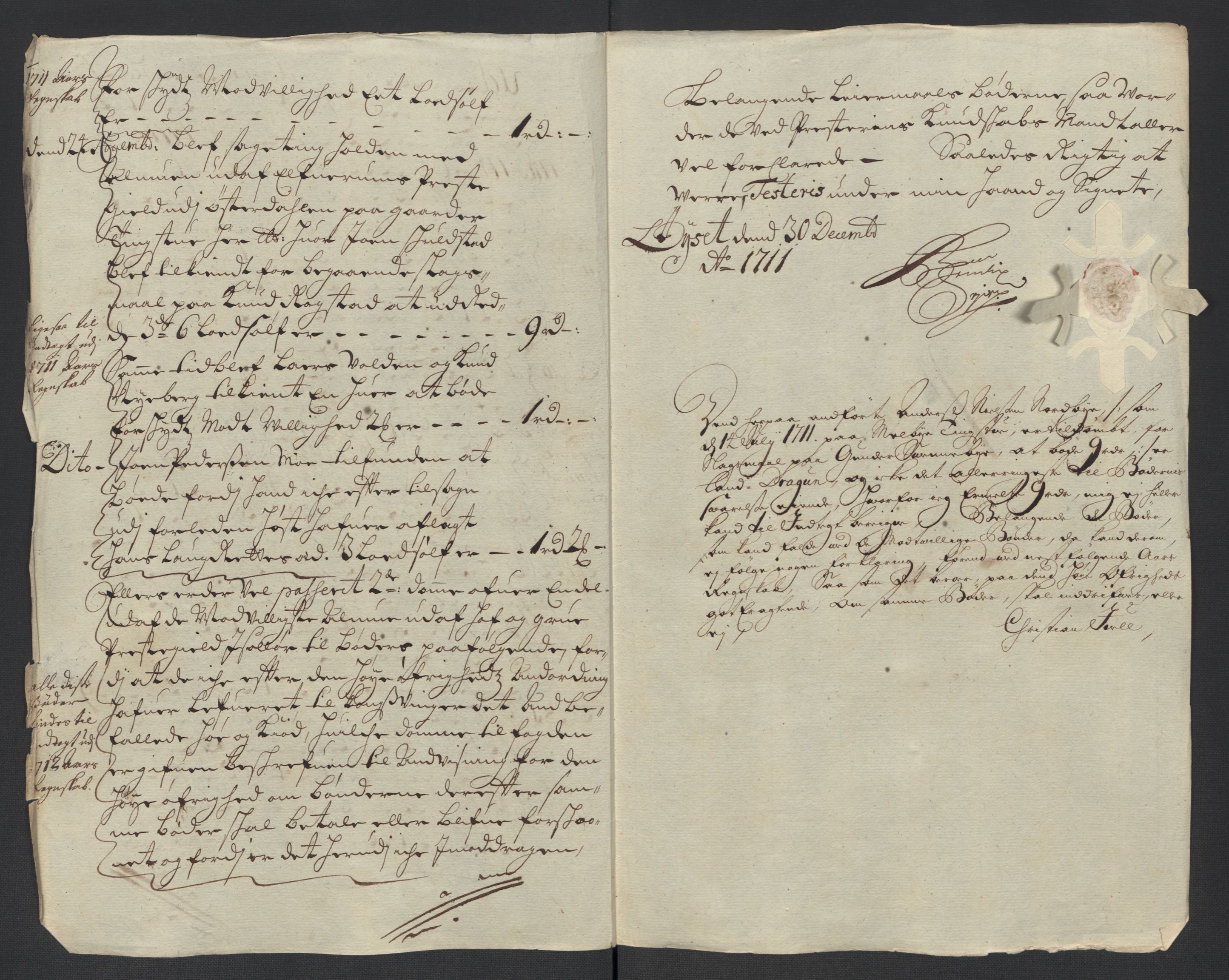 Rentekammeret inntil 1814, Reviderte regnskaper, Fogderegnskap, AV/RA-EA-4092/R13/L0848: Fogderegnskap Solør, Odal og Østerdal, 1711, p. 50