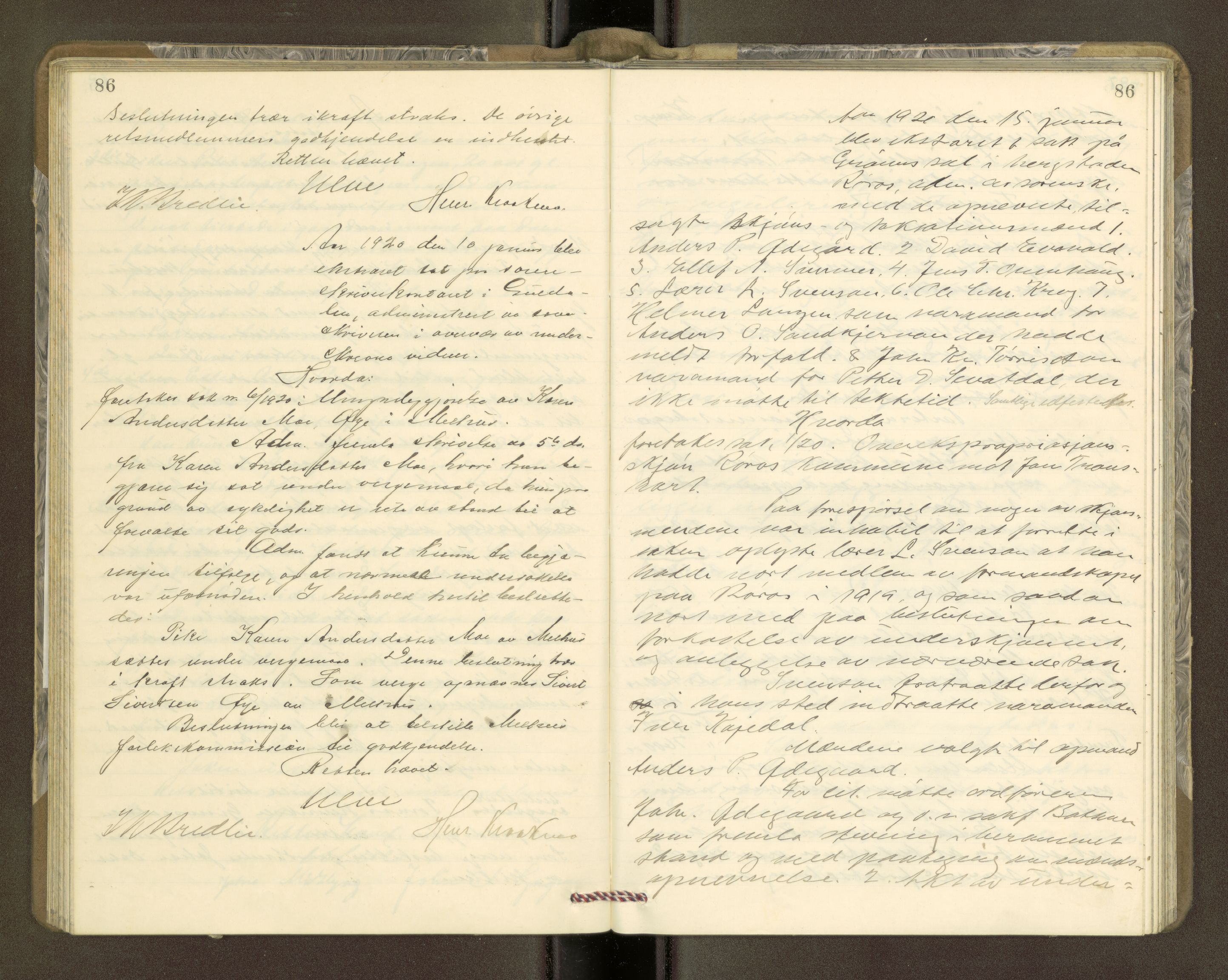 Gauldal sorenskriveri, AV/SAT-A-0014/1/1/1B/L0014: Ekstrarettsprotokoller, 1918-1923, p. 86