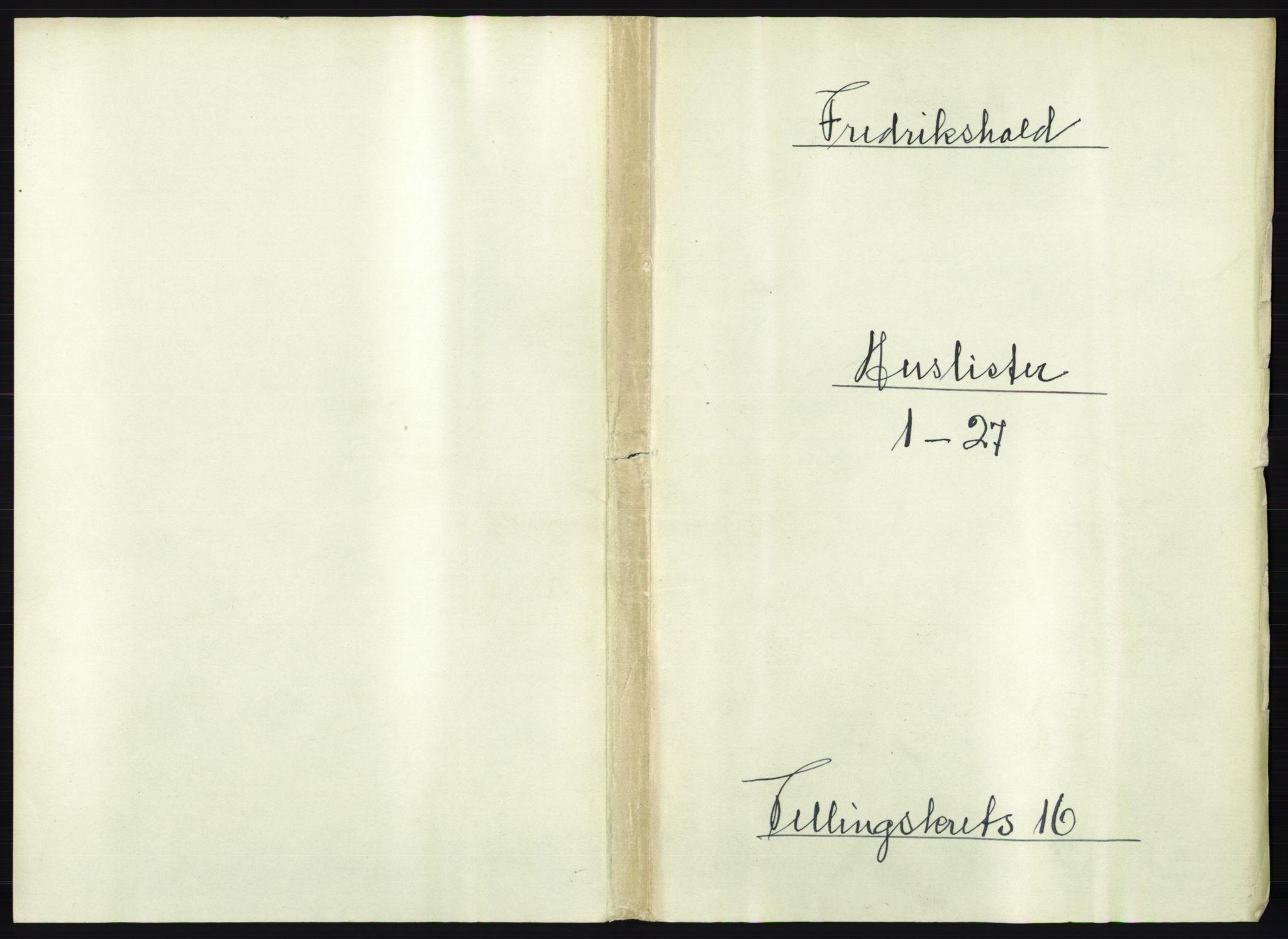 RA, 1891 census for 0101 Fredrikshald, 1891, p. 1474