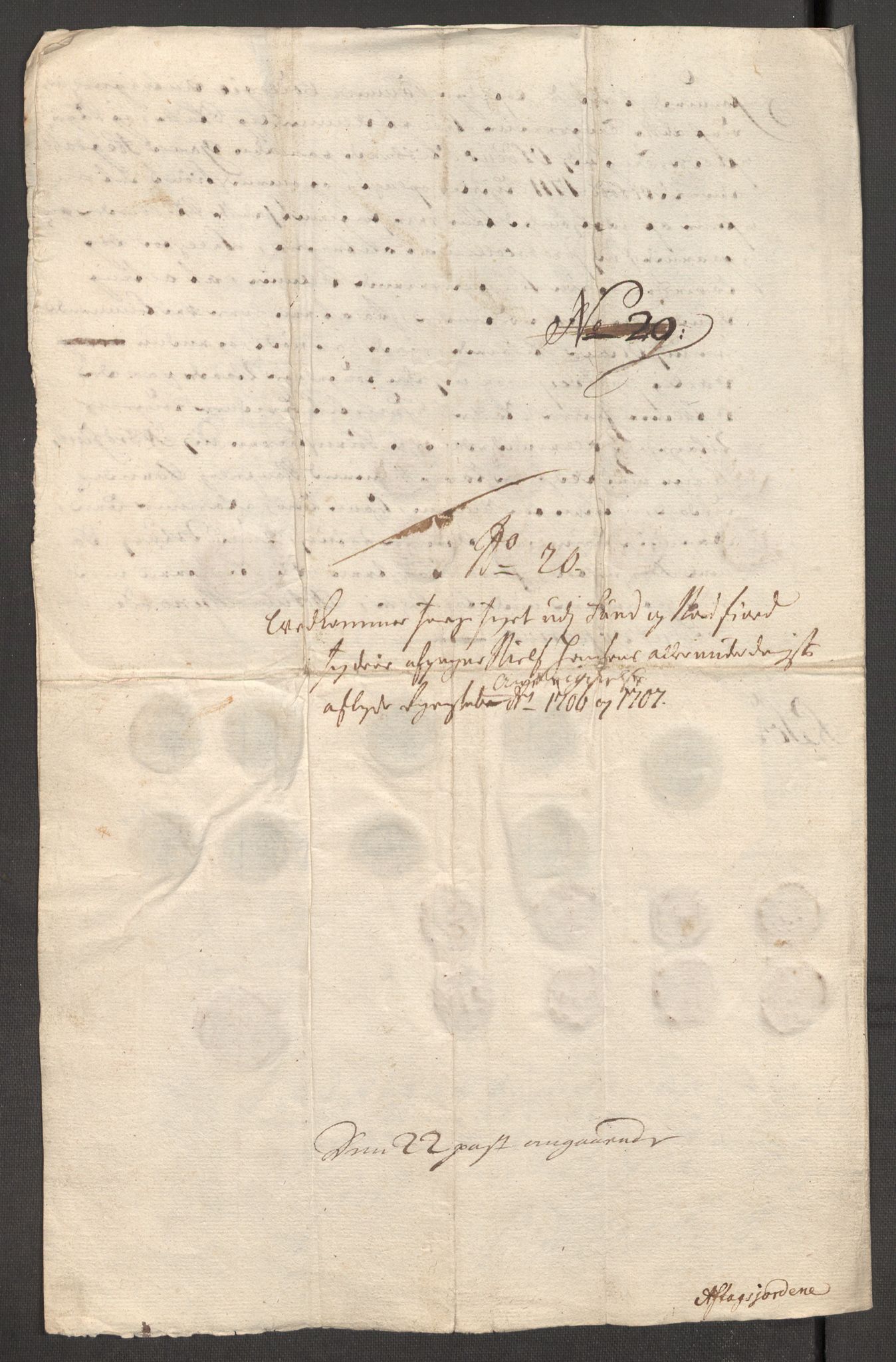 Rentekammeret inntil 1814, Reviderte regnskaper, Fogderegnskap, AV/RA-EA-4092/R53/L3430: Fogderegnskap Sunn- og Nordfjord, 1706-1707, p. 424