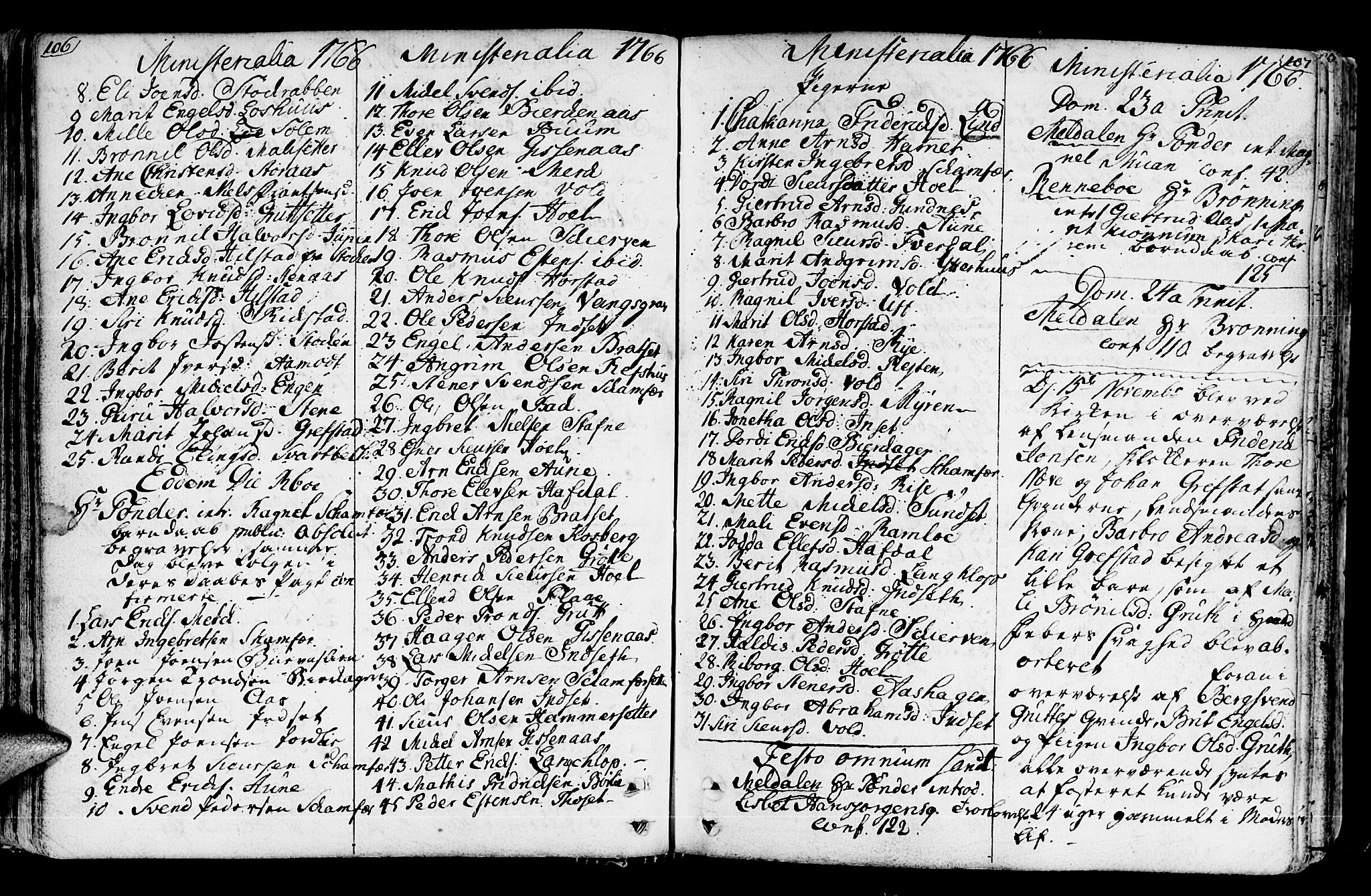 Ministerialprotokoller, klokkerbøker og fødselsregistre - Sør-Trøndelag, SAT/A-1456/672/L0851: Parish register (official) no. 672A04, 1751-1775, p. 106-107