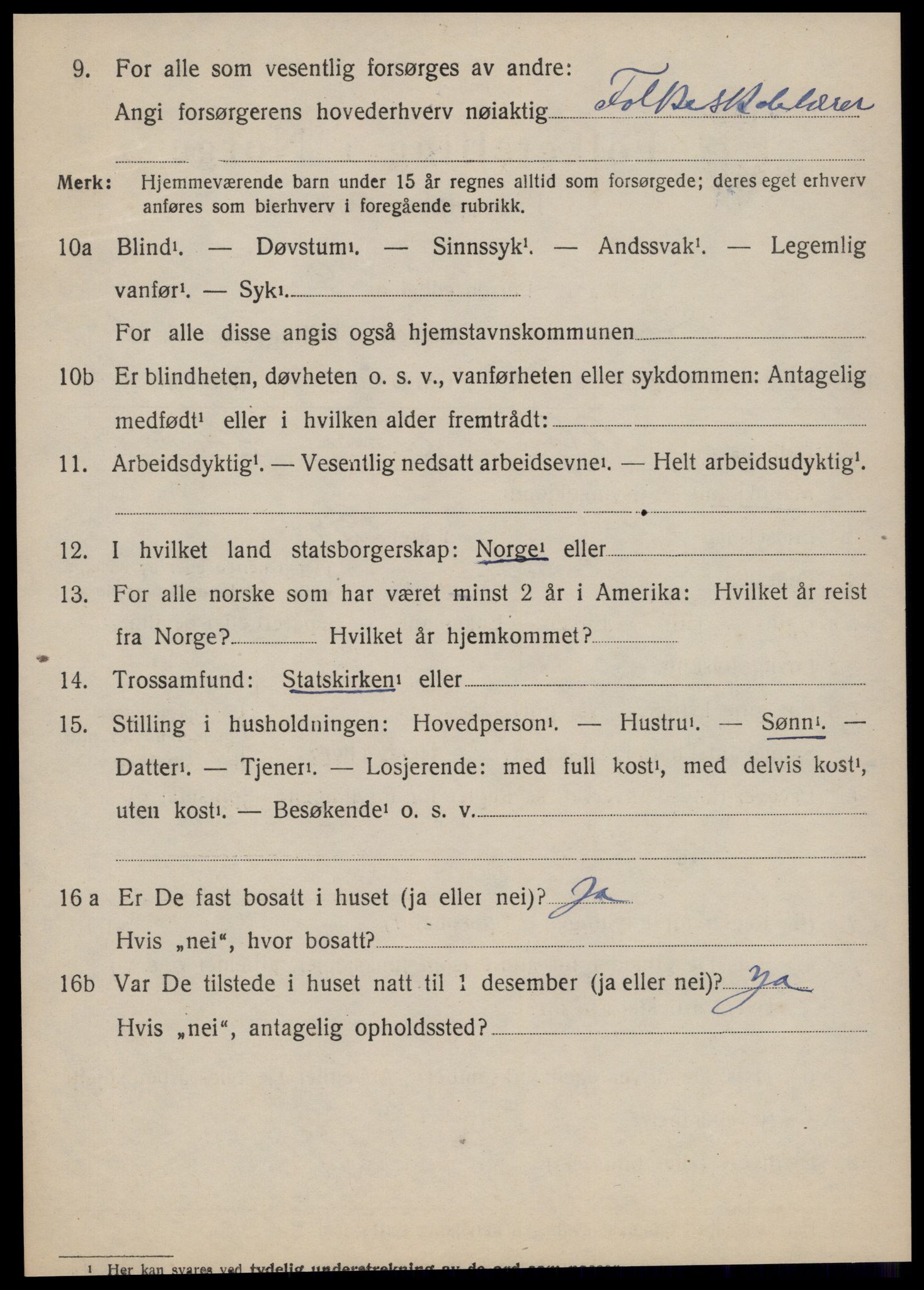 SAT, 1920 census for Fræna, 1920, p. 1512