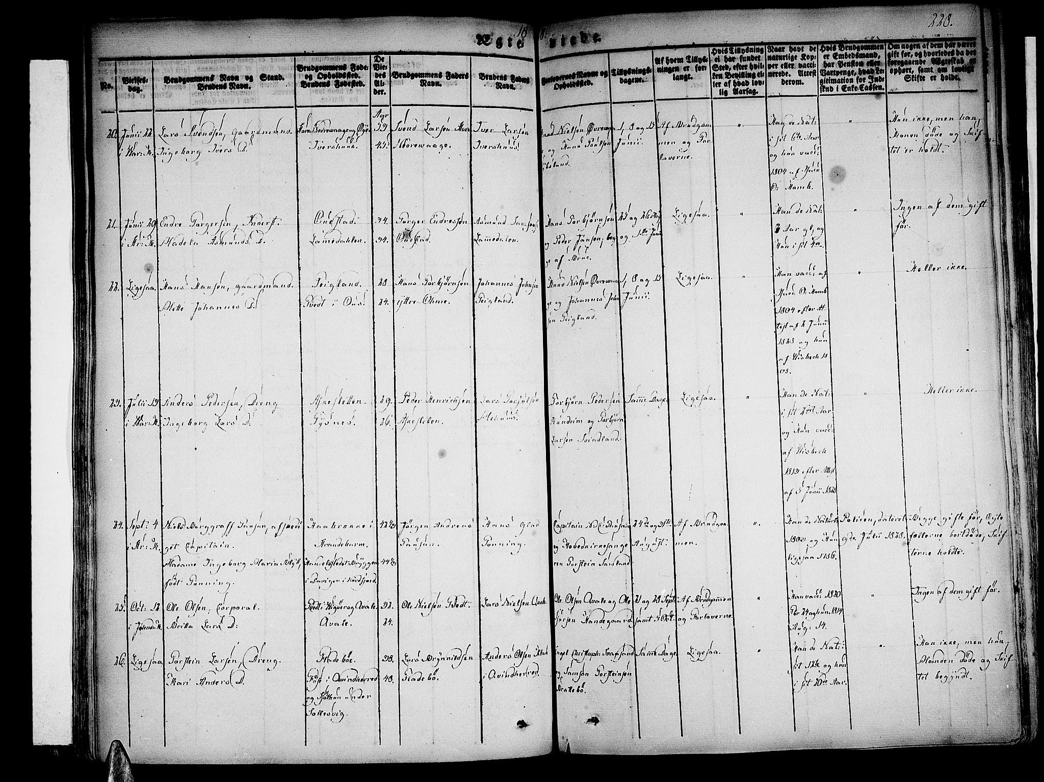 Strandebarm sokneprestembete, SAB/A-78401/H/Haa: Parish register (official) no. A 6, 1826-1843, p. 228
