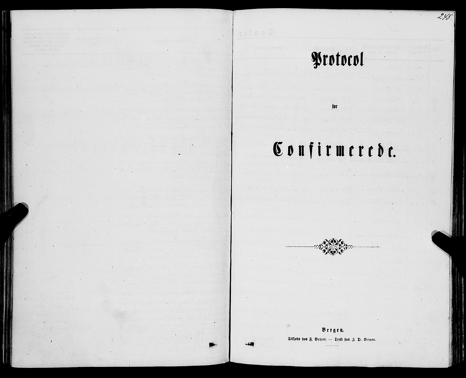 Førde sokneprestembete, SAB/A-79901/H/Haa/Haaa/L0009: Parish register (official) no. A 9, 1861-1877, p. 245