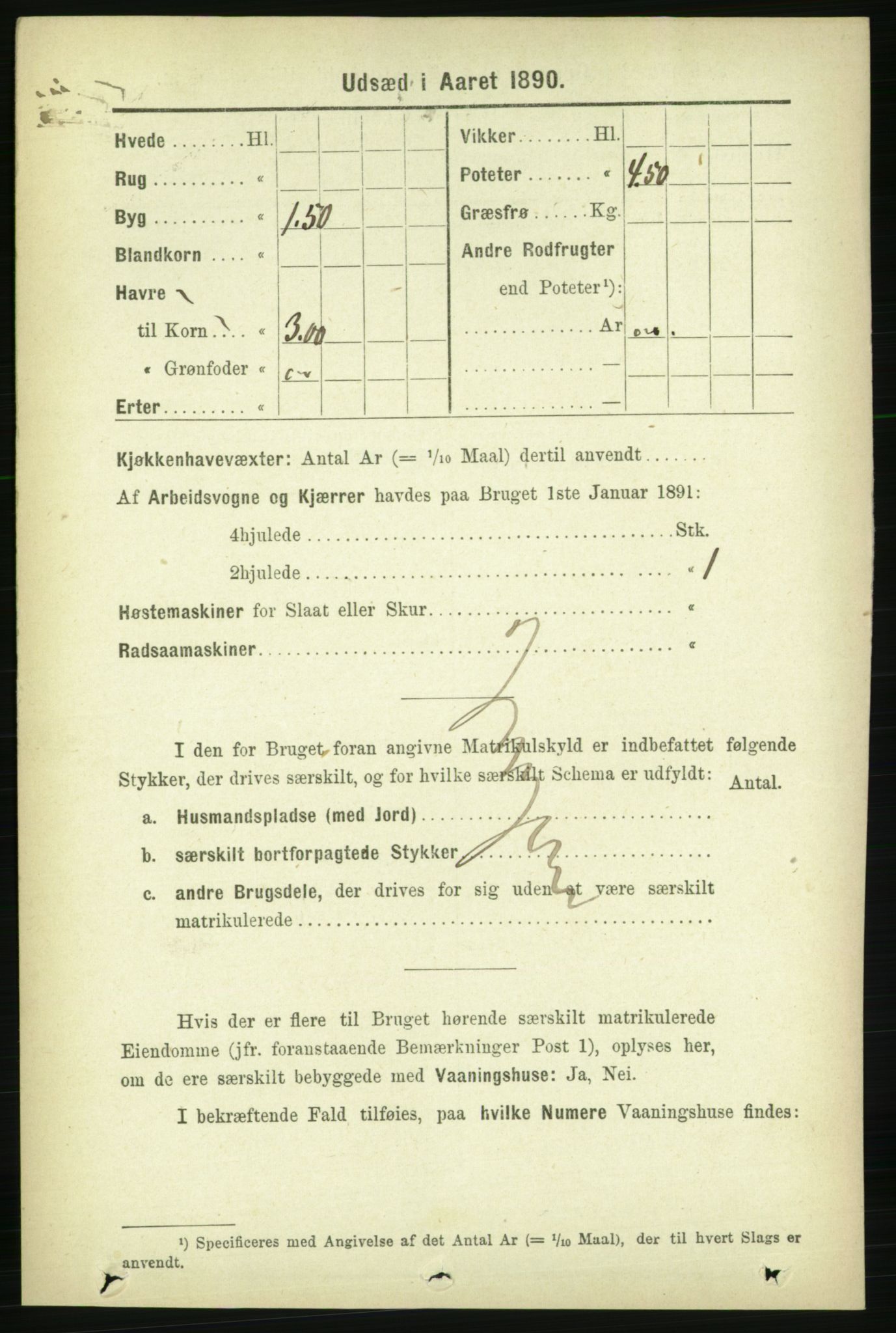 RA, 1891 census for 1727 Beitstad, 1891, p. 6700