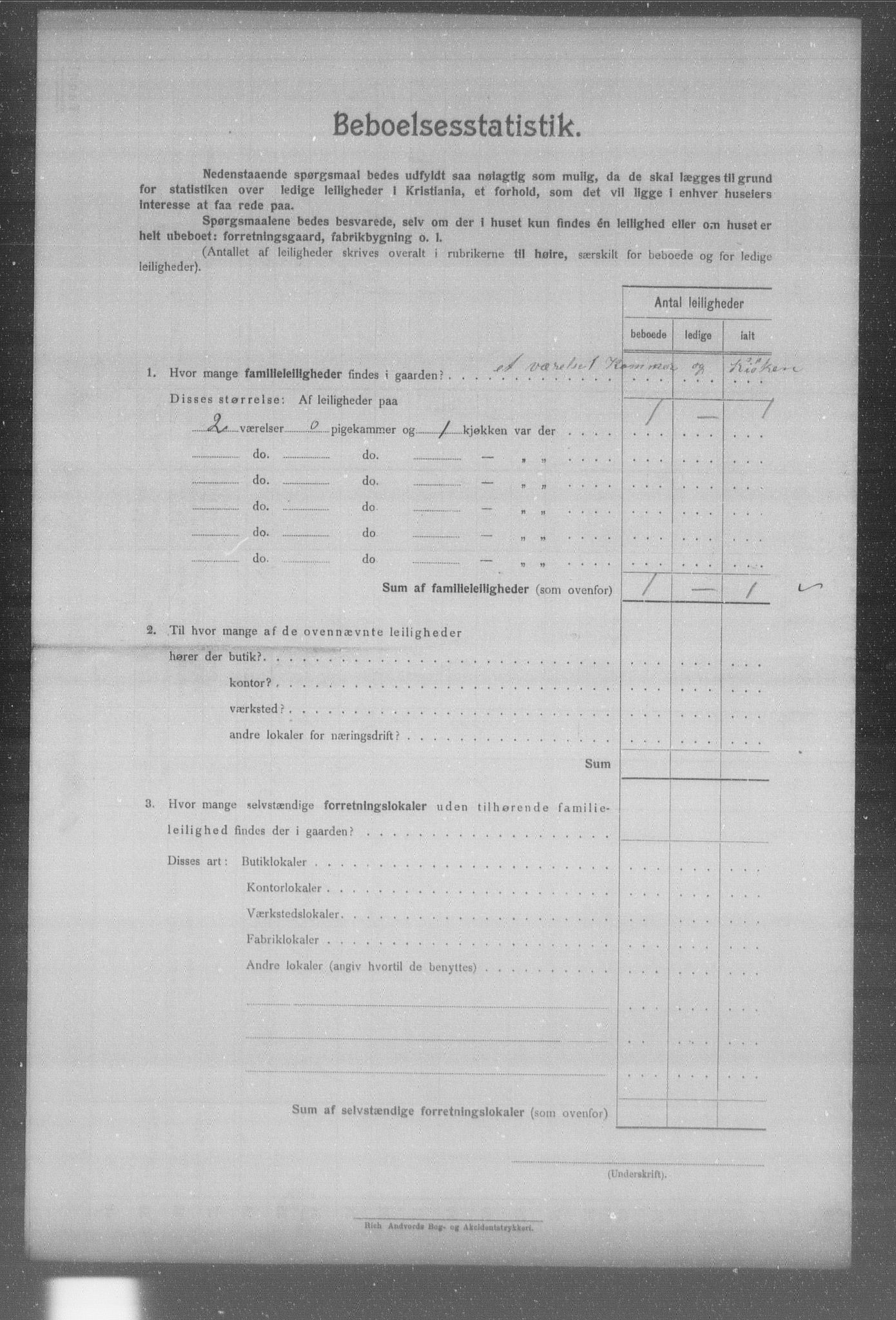 OBA, Municipal Census 1904 for Kristiania, 1904, p. 3568