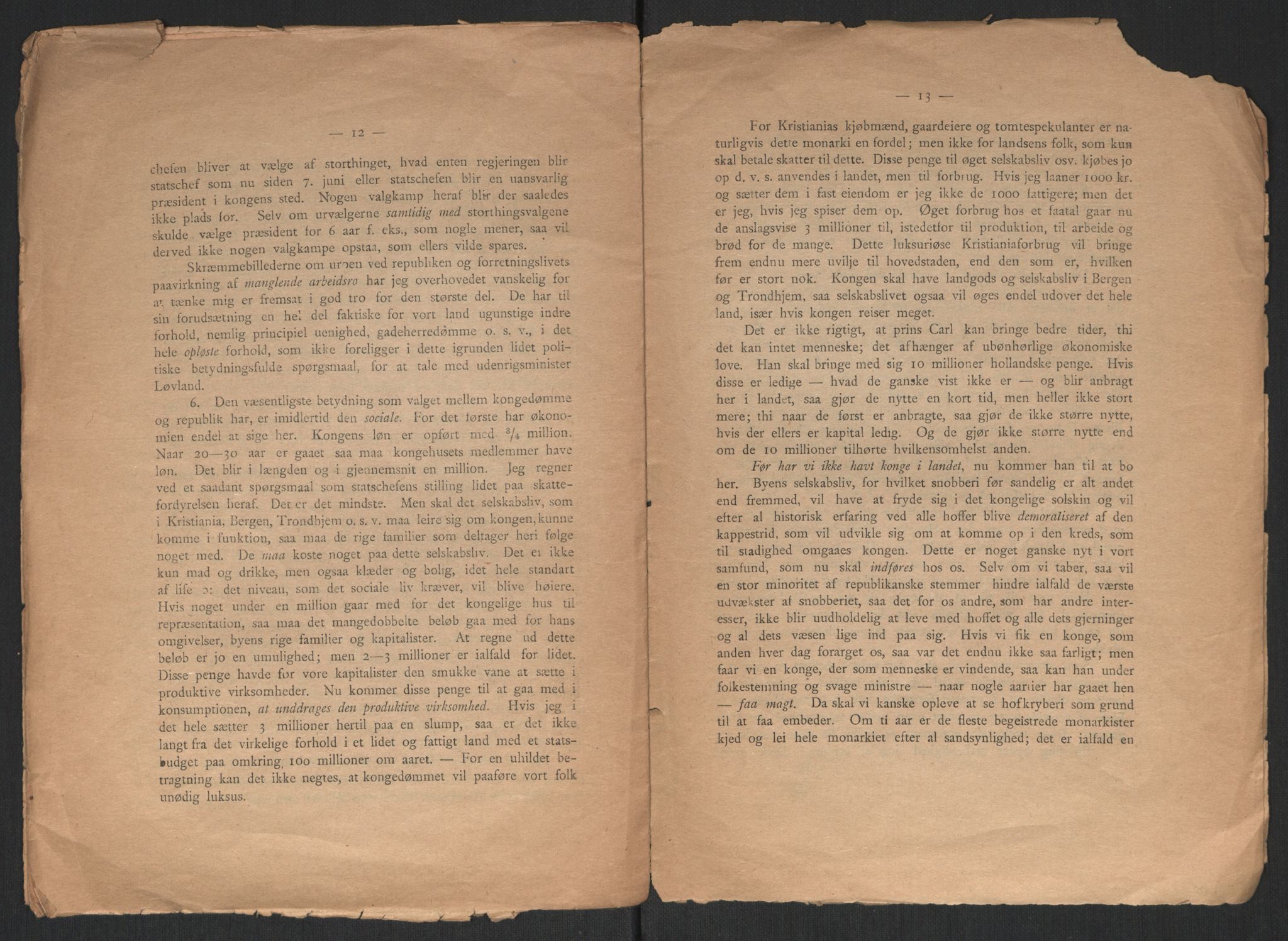 Venstres Hovedorganisasjon, RA/PA-0876/X/L0001: De eldste skrifter, 1860-1936, p. 794