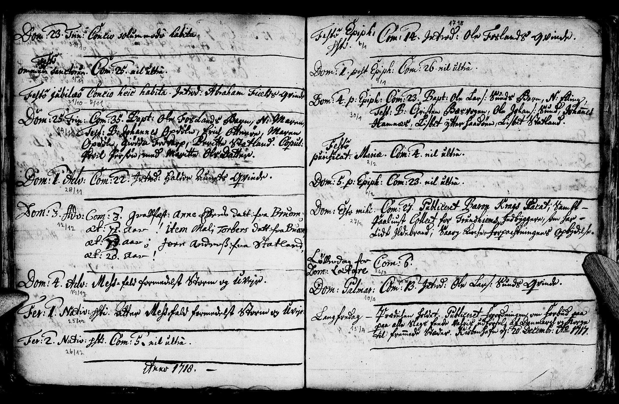 Ministerialprotokoller, klokkerbøker og fødselsregistre - Nord-Trøndelag, AV/SAT-A-1458/774/L0627: Parish register (official) no. 774A01, 1693-1738