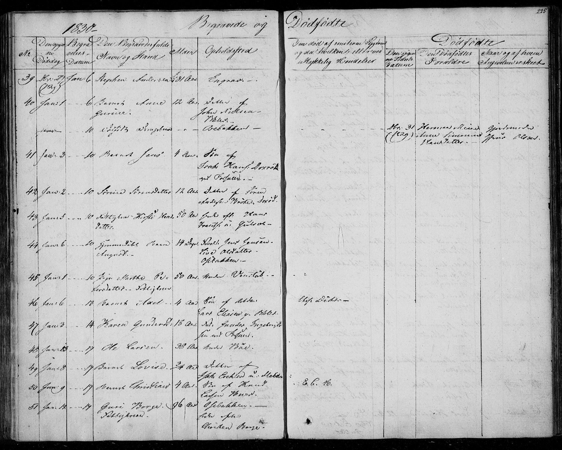 Gjerpen kirkebøker, AV/SAKO-A-265/F/Fa/L0006: Parish register (official) no. I 6, 1829-1834, p. 225