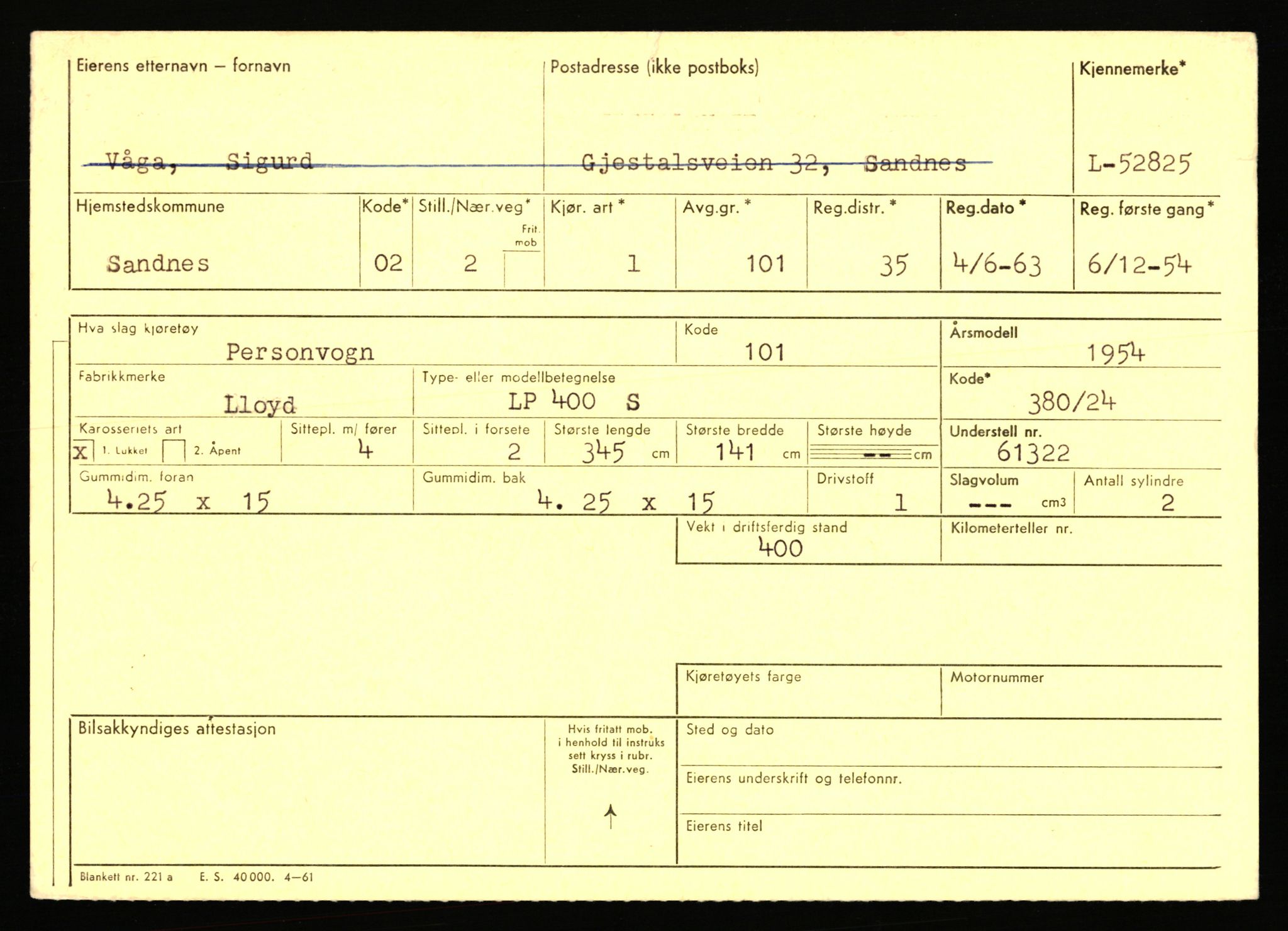 Stavanger trafikkstasjon, AV/SAST-A-101942/0/F/L0052: L-52100 - L-52899, 1930-1971, p. 2057