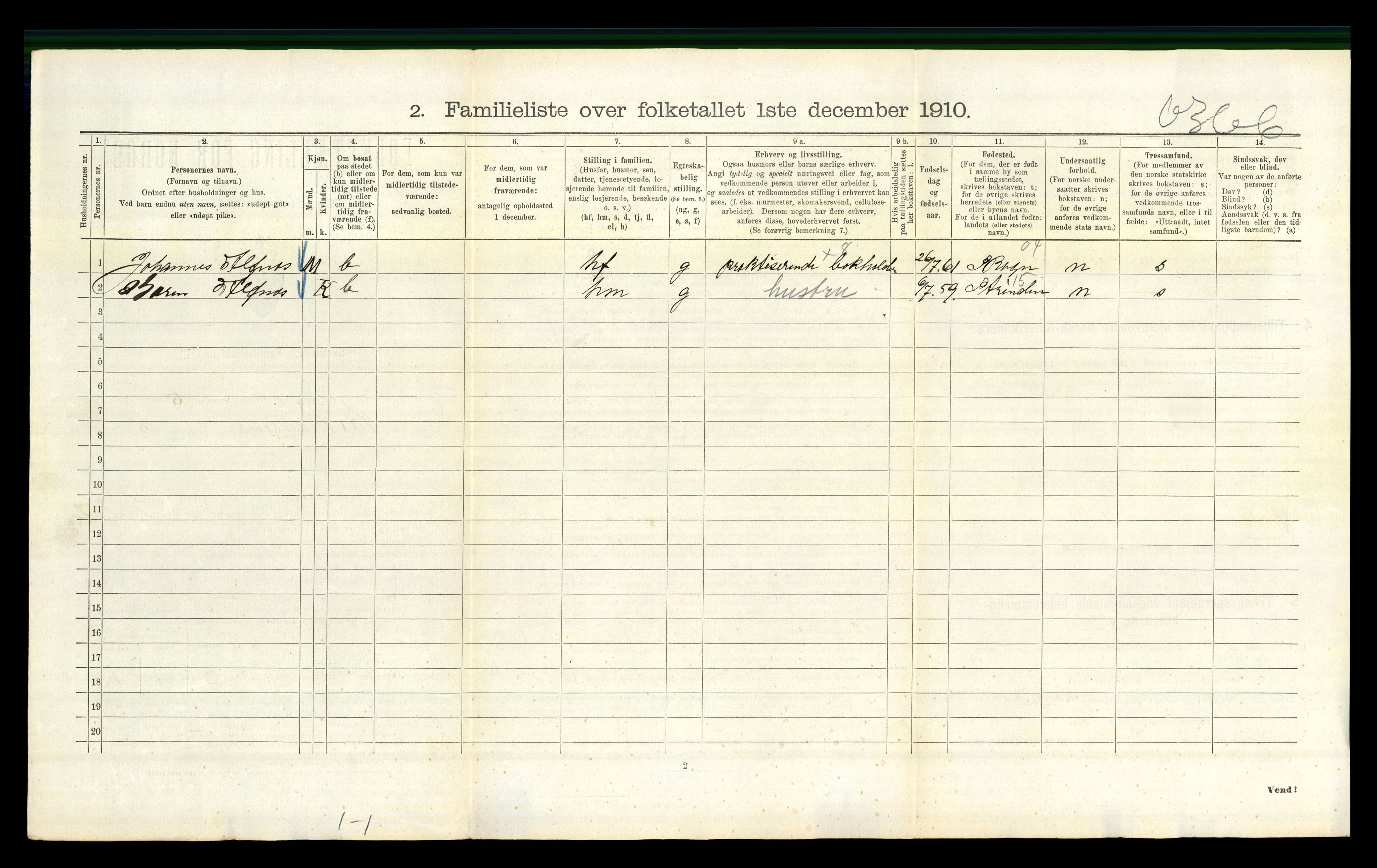 RA, 1910 census for Kristiania, 1910, p. 35558