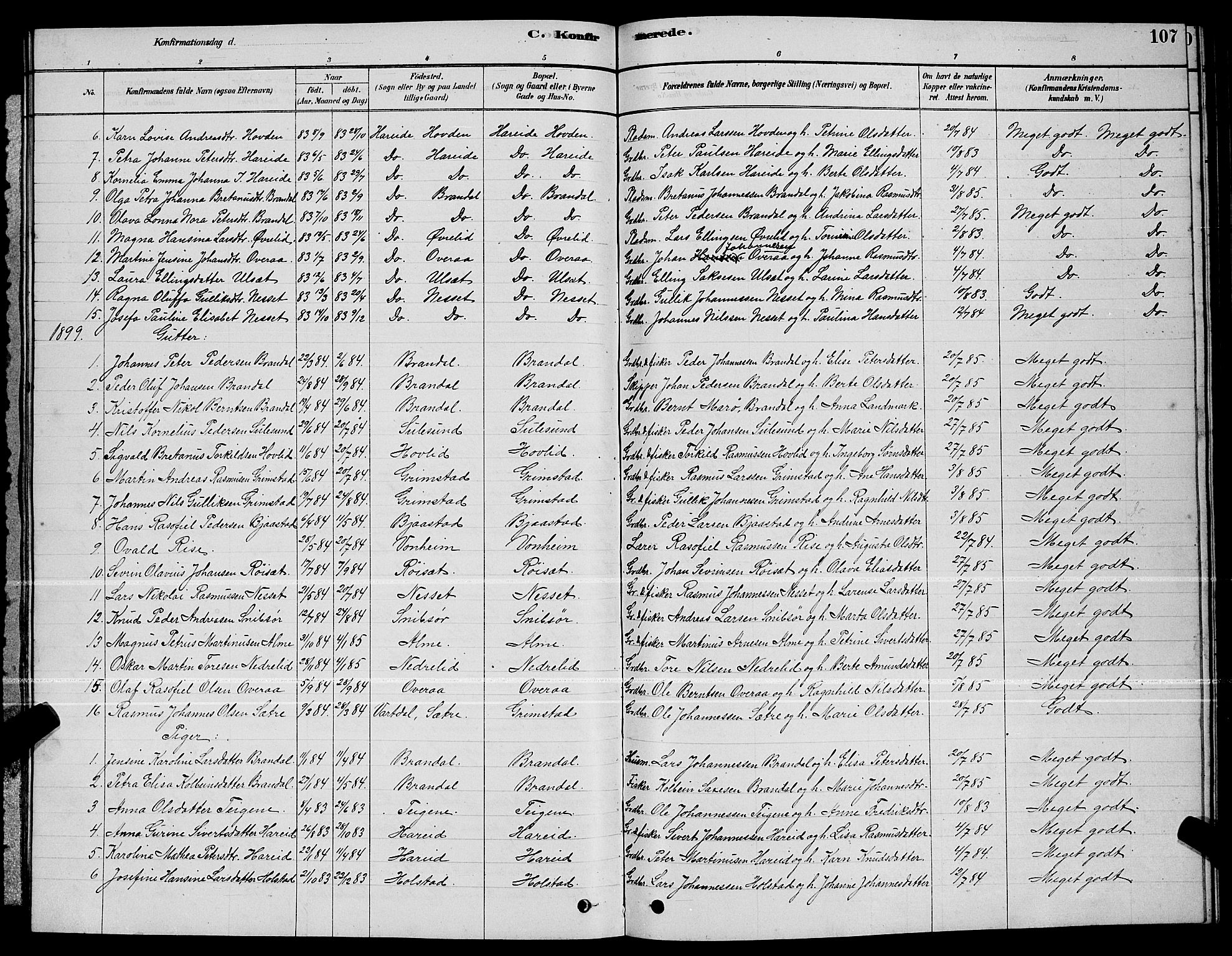 Ministerialprotokoller, klokkerbøker og fødselsregistre - Møre og Romsdal, AV/SAT-A-1454/510/L0125: Parish register (copy) no. 510C02, 1878-1900, p. 107