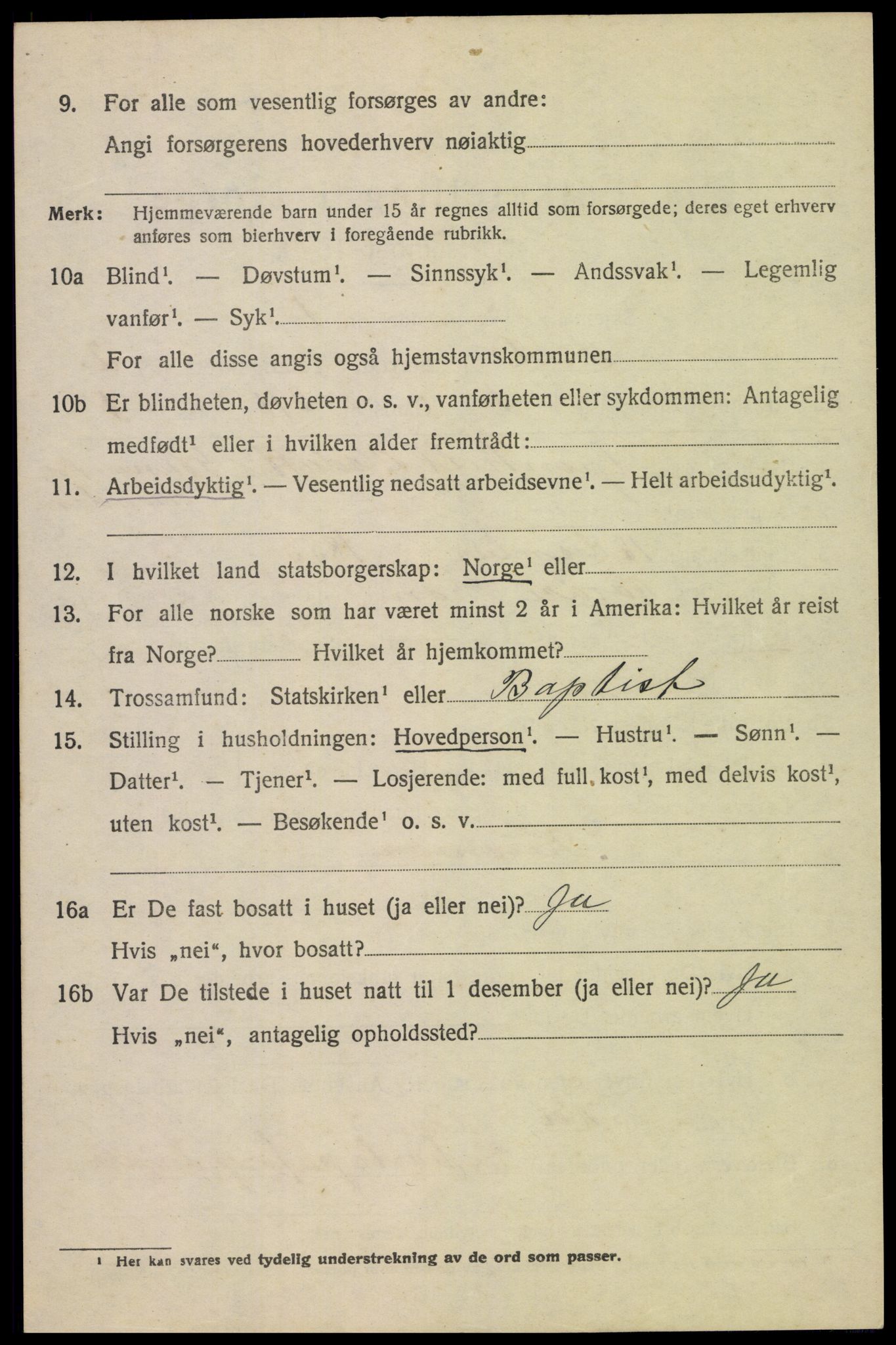 SAH, 1920 census for Sel, 1920, p. 1495