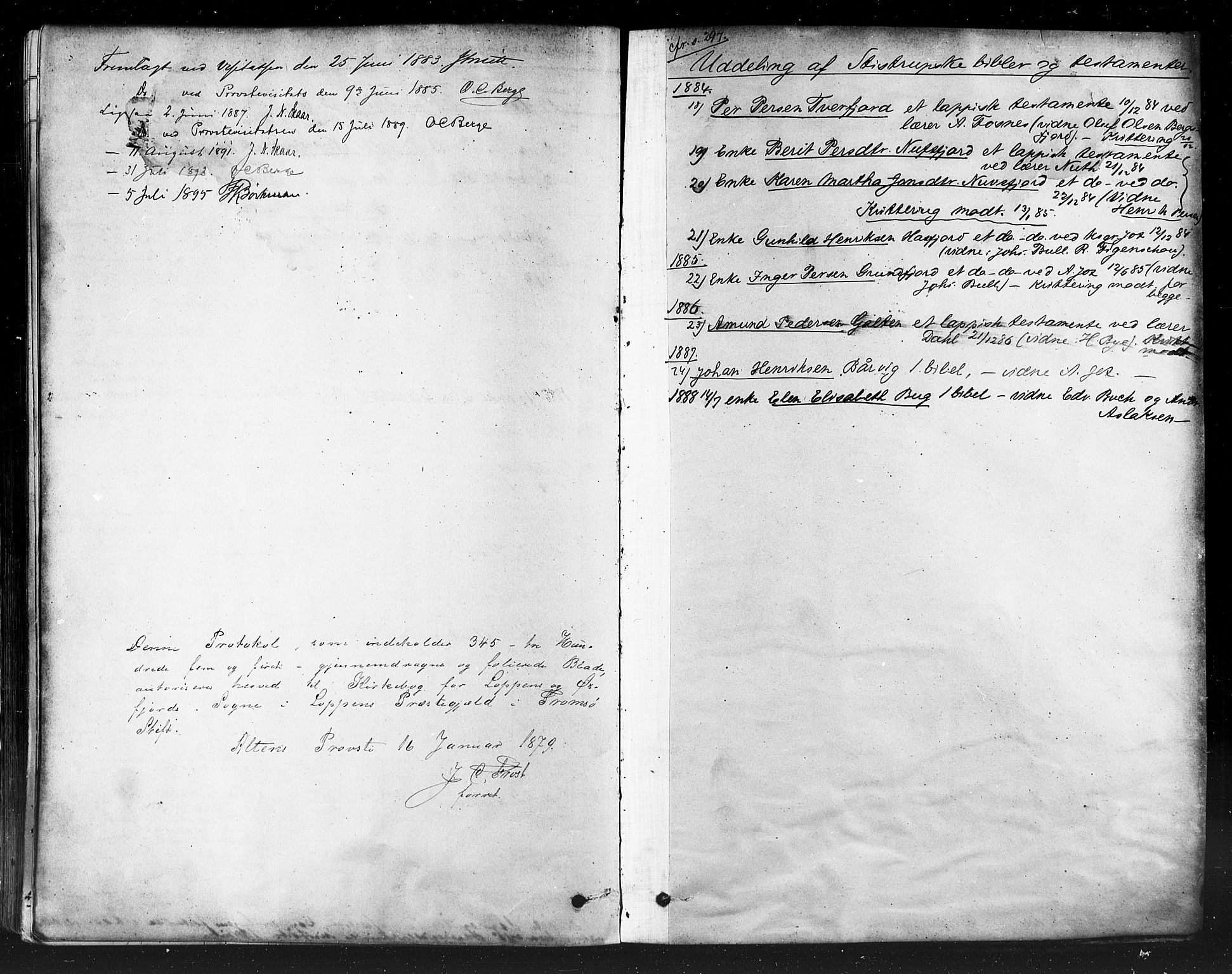 Loppa sokneprestkontor, SATØ/S-1339/H/Ha/L0006kirke: Parish register (official) no. 6, 1879-1895