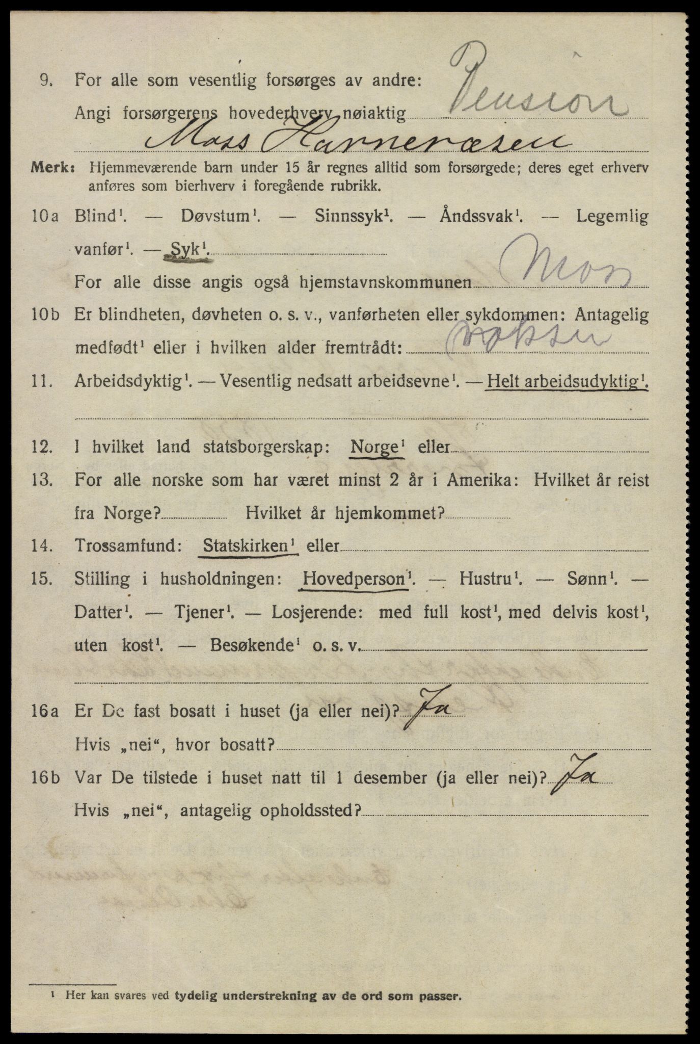 SAO, 1920 census for Moss, 1920, p. 19918