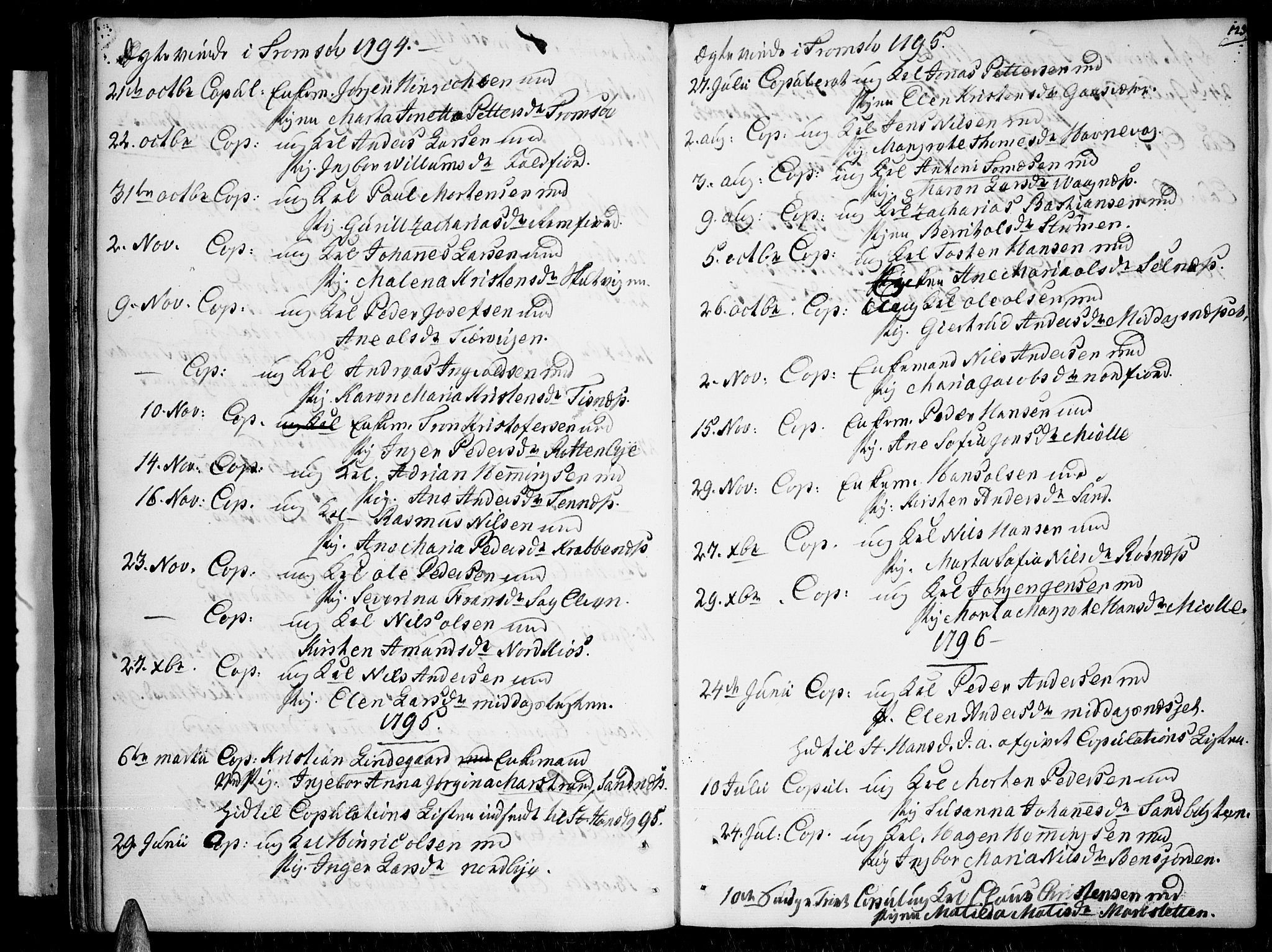 Tromsø sokneprestkontor/stiftsprosti/domprosti, SATØ/S-1343/G/Ga/L0003kirke: Parish register (official) no. 3, 1779-1796, p. 123