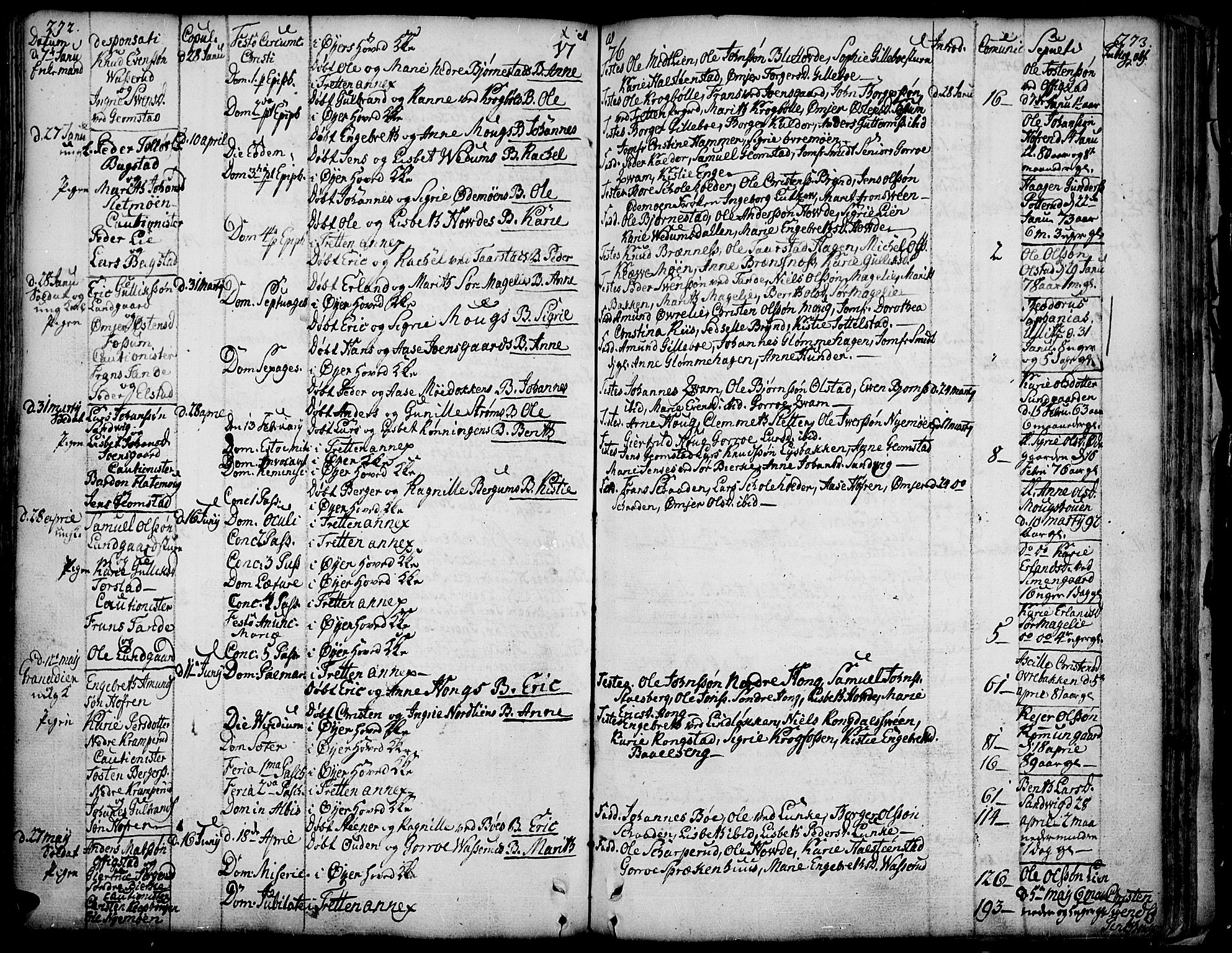 Øyer prestekontor, SAH/PREST-084/H/Ha/Haa/L0002: Parish register (official) no. 2, 1733-1784, p. 272-273