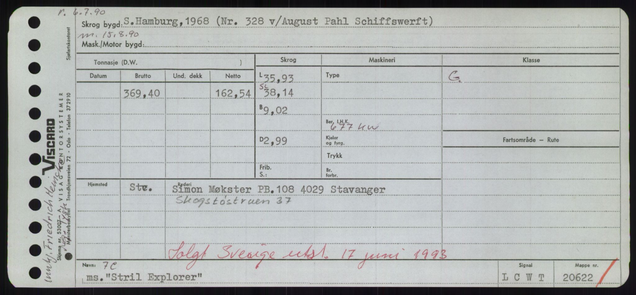 Sjøfartsdirektoratet med forløpere, Skipsmålingen, RA/S-1627/H/Hd/L0036: Fartøy, St, p. 629