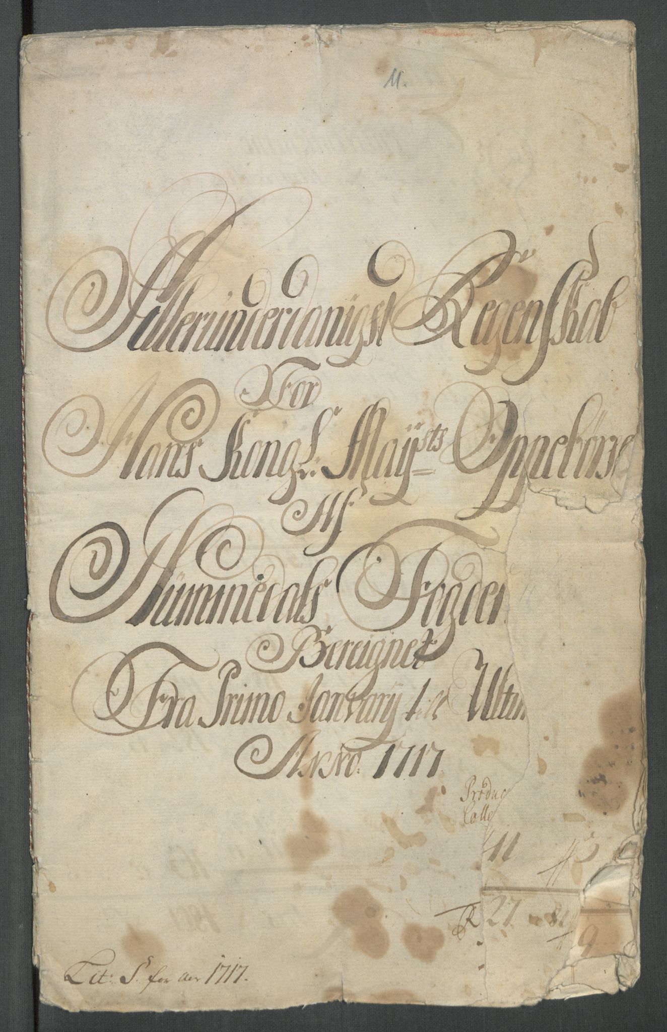 Rentekammeret inntil 1814, Reviderte regnskaper, Fogderegnskap, AV/RA-EA-4092/R64/L4438: Fogderegnskap Namdal, 1717, p. 4