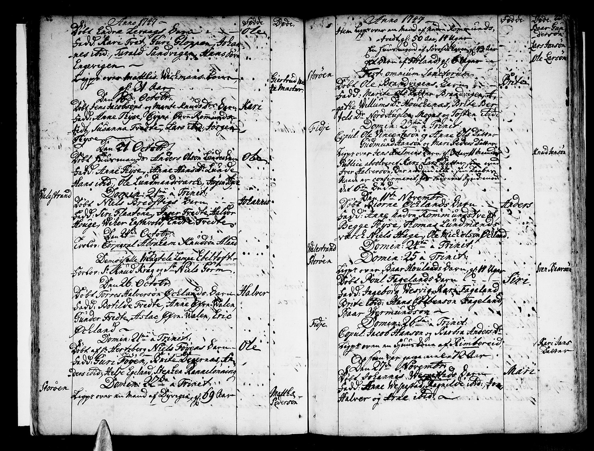 Stord sokneprestembete, AV/SAB-A-78201/H/Haa: Parish register (official) no. A 2, 1744-1777, p. 23