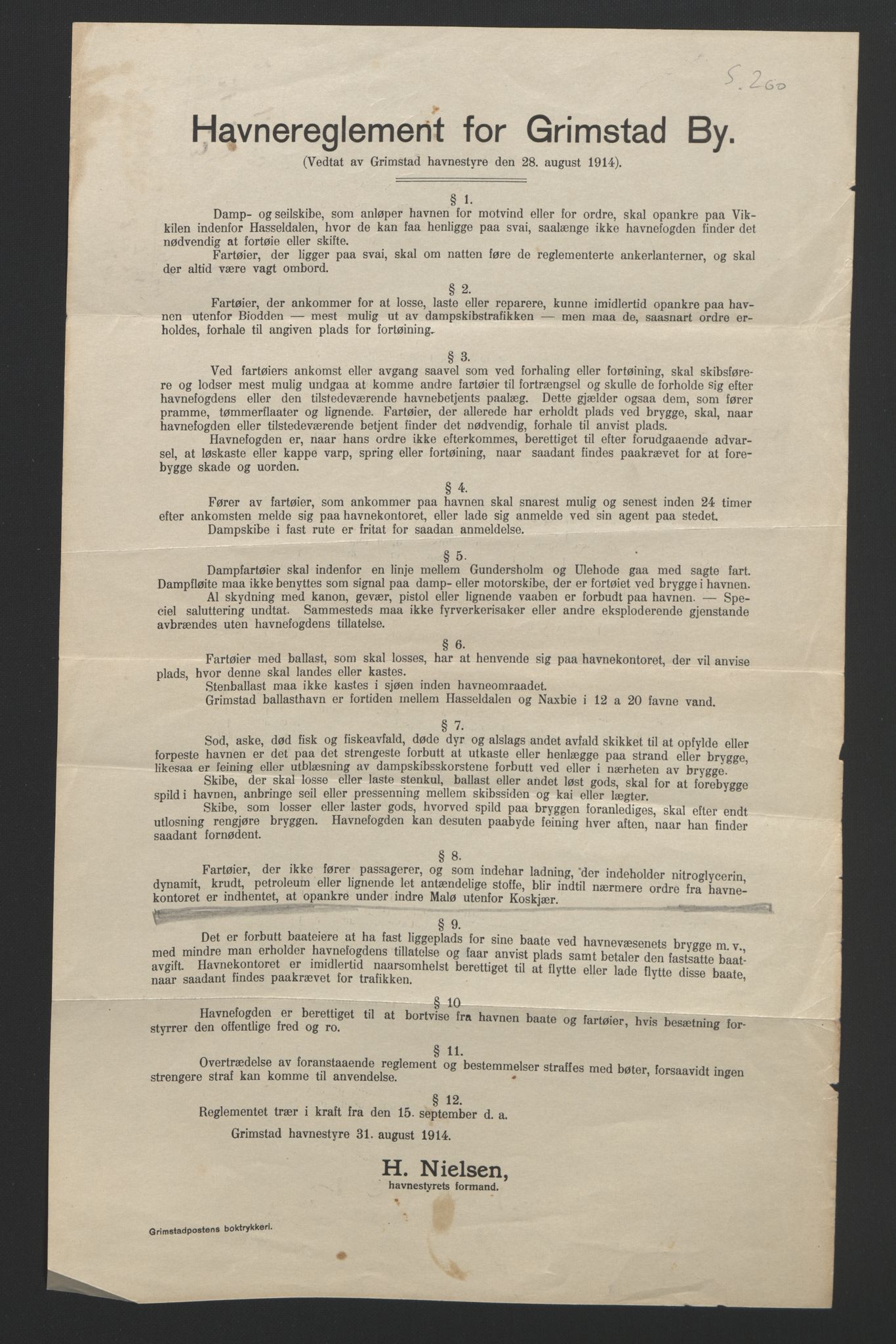 Grimstad mønstringskrets, SAK/2031-0013/F/Fa/L0006: Annotasjonsrulle nr 1911-3453 med register, V-19, 1892-1939, p. 240