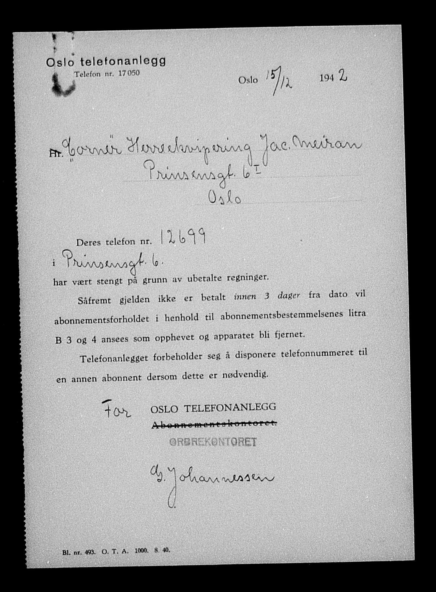 Justisdepartementet, Tilbakeføringskontoret for inndratte formuer, AV/RA-S-1564/H/Hc/Hcc/L0929: --, 1945-1947, p. 254