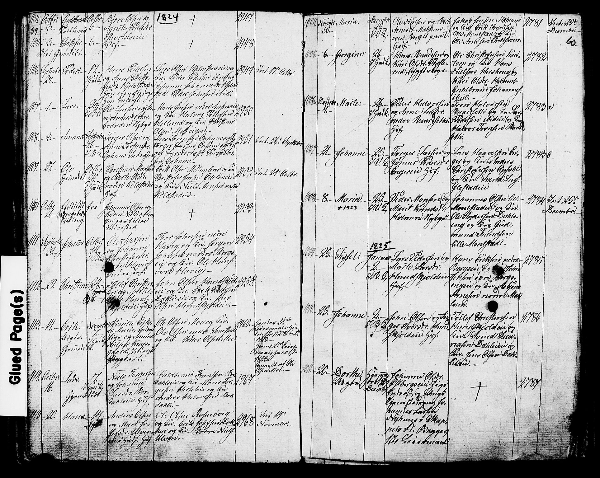 Ringsaker prestekontor, AV/SAH-PREST-014/K/Ka/L0006: Parish register (official) no. 6, 1821-1826, p. 59-60