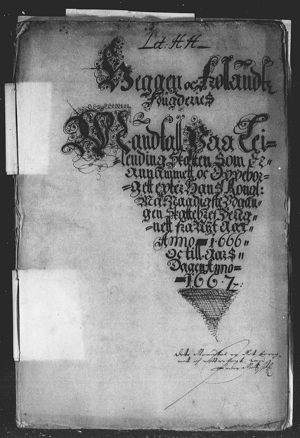 Rentekammeret inntil 1814, Reviderte regnskaper, Stiftamtstueregnskaper, Landkommissariatet på Akershus og Akershus stiftamt, AV/RA-EA-5869/R/Rb/L0037: Akershus stiftamt, 1666