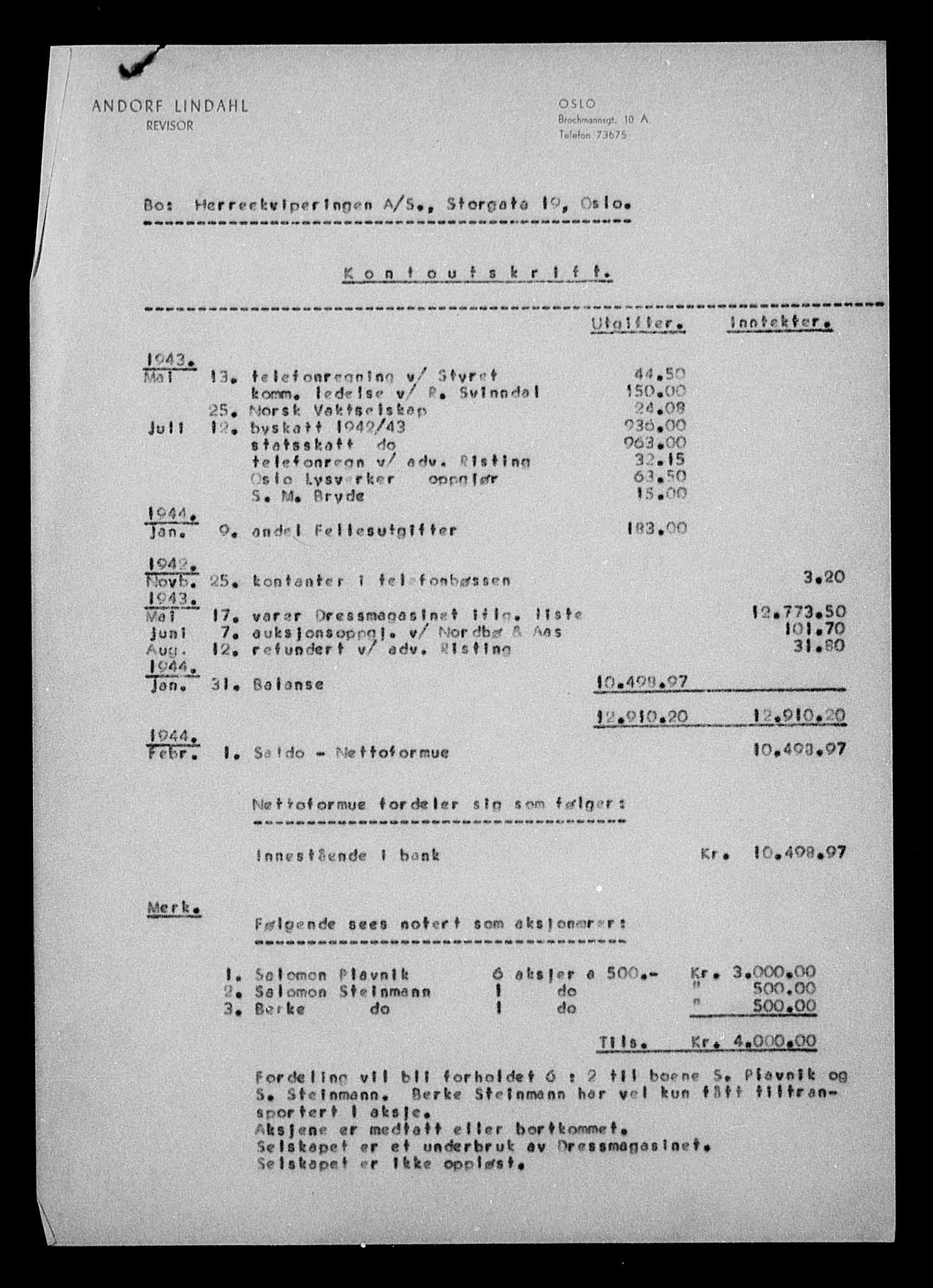 Justisdepartementet, Tilbakeføringskontoret for inndratte formuer, AV/RA-S-1564/H/Hc/Hcc/L0943: --, 1945-1947, p. 23