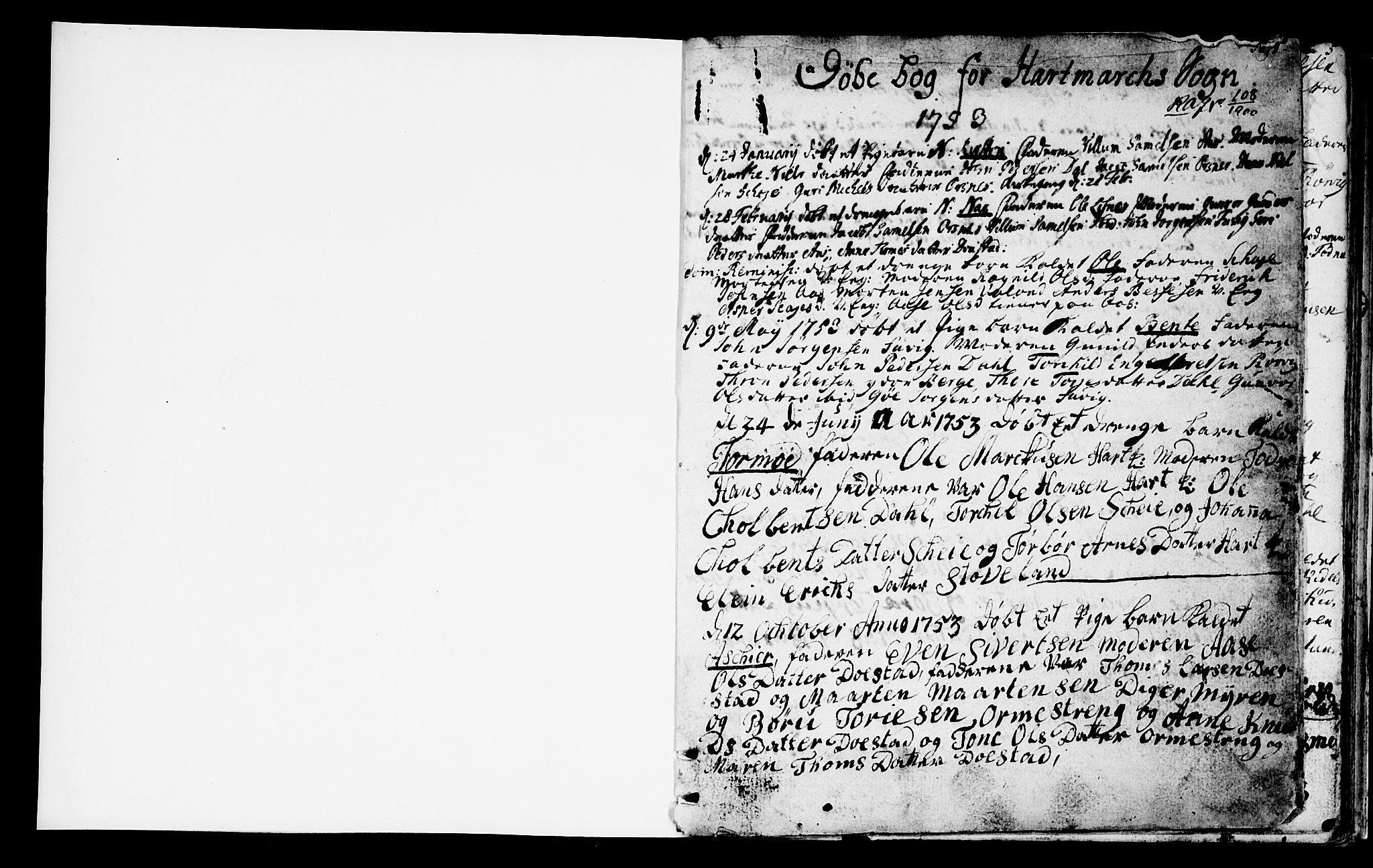 Mandal sokneprestkontor, SAK/1111-0030/F/Fa/Fab/L0002: Parish register (official) no. A 2, 1753-1801, p. 0-1