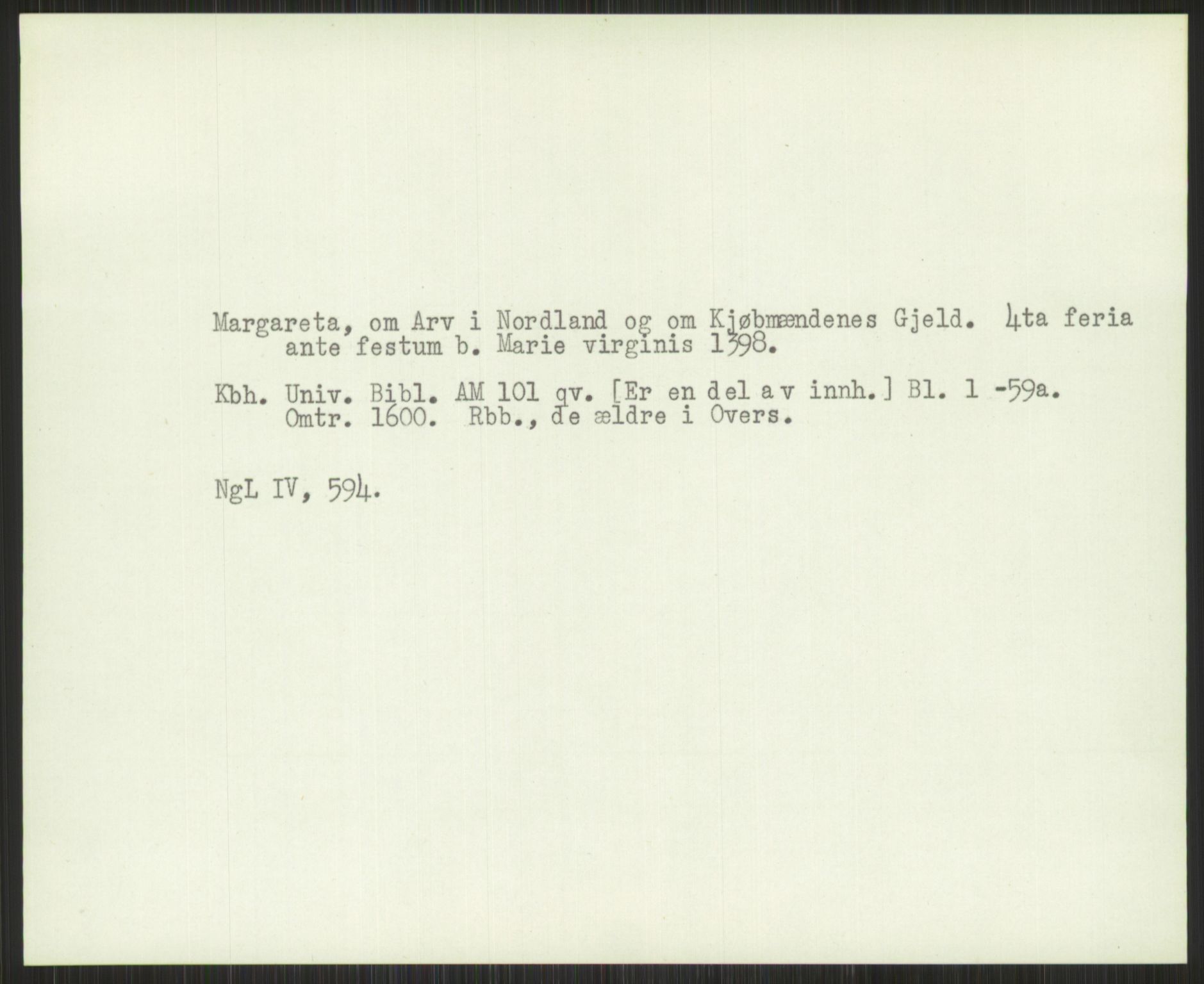 Norsk Historisk Kjeldeskrift-Institutt (NHKI), AV/RA-S-6117/G/Gc/L0030: Tematisk register til Gustav Storms håndskriftbeskrivelser i NgL bd. IV, 1381-1480, p. 224