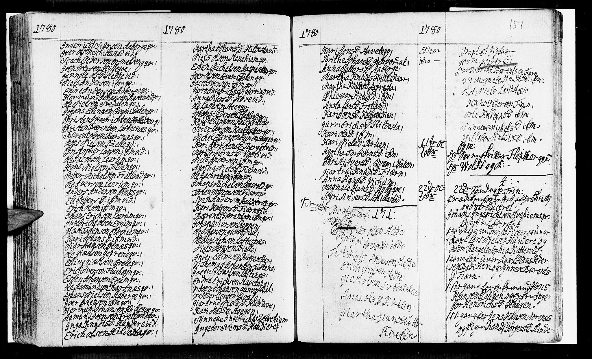 Sogndal sokneprestembete, SAB/A-81301/H/Haa/Haaa/L0005: Parish register (official) no. A 5, 1768-1782, p. 151