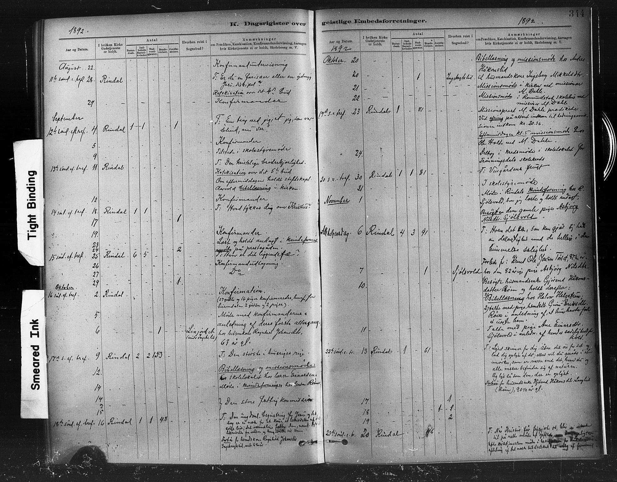 Ministerialprotokoller, klokkerbøker og fødselsregistre - Møre og Romsdal, AV/SAT-A-1454/598/L1069: Parish register (official) no. 598A03, 1882-1895, p. 344