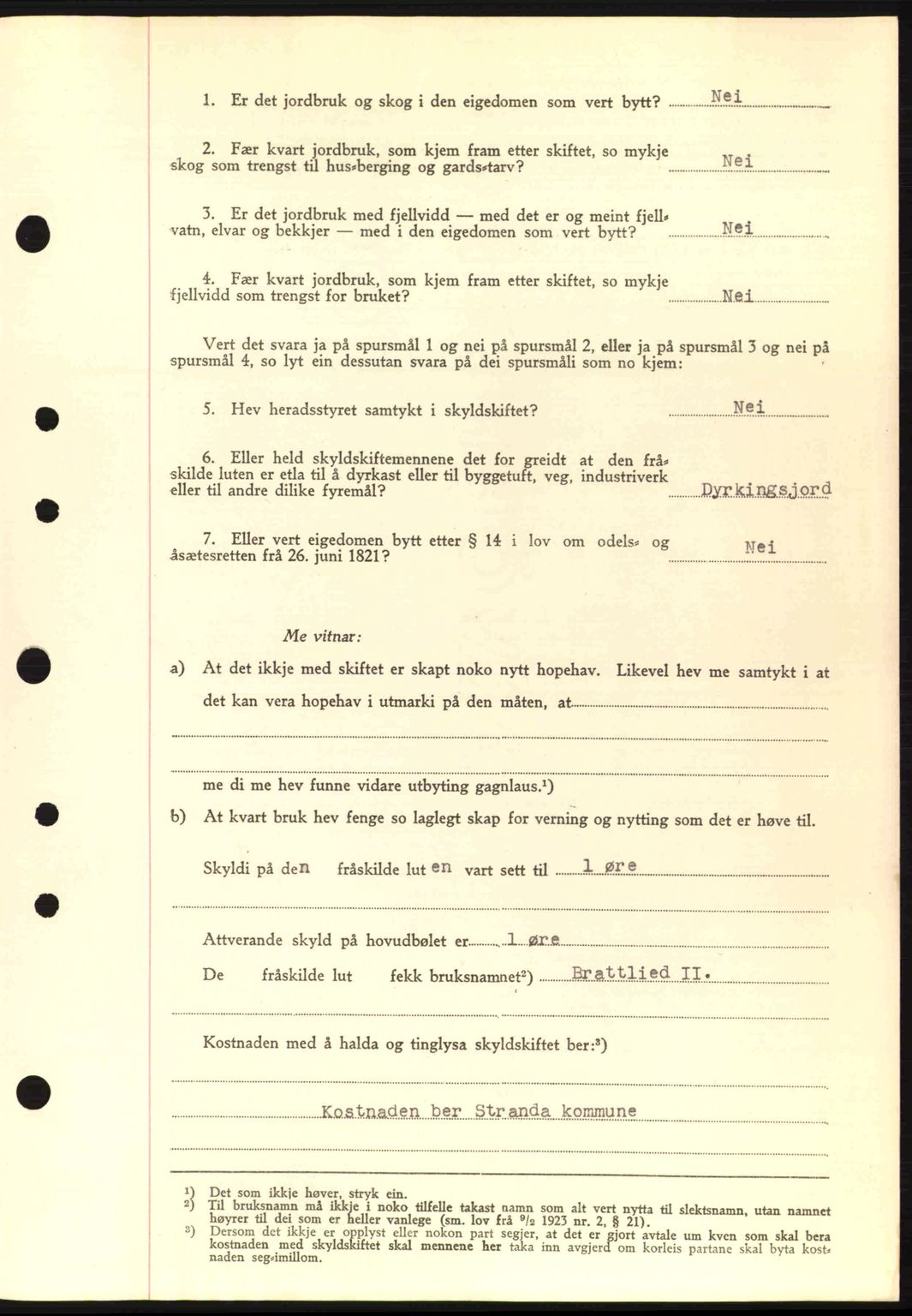 Nordre Sunnmøre sorenskriveri, AV/SAT-A-0006/1/2/2C/2Ca: Mortgage book no. A17, 1943-1944, Diary no: : 163/1944