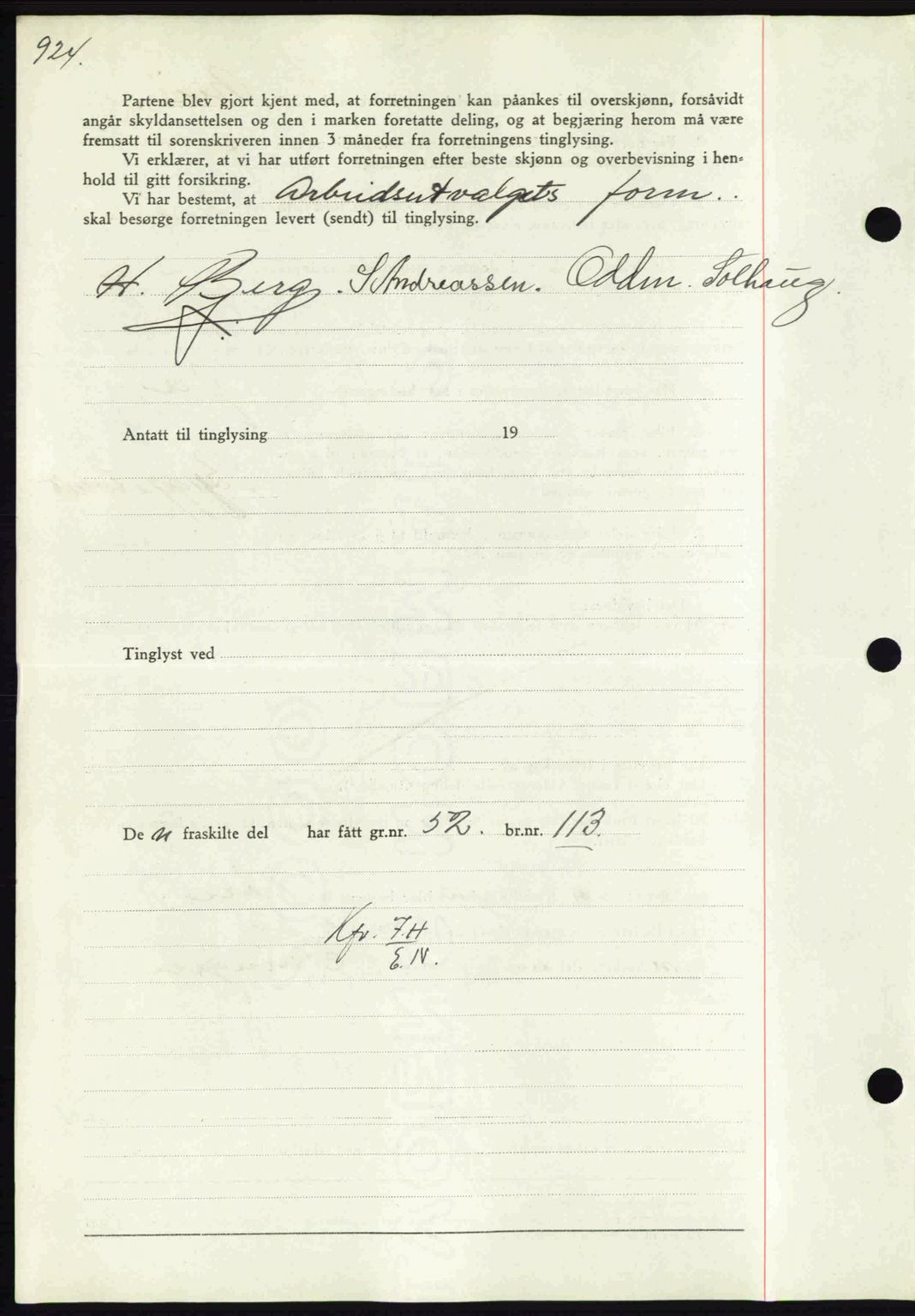 Nordmøre sorenskriveri, SAT/A-4132/1/2/2Ca: Mortgage book no. A84, 1938-1938, Diary no: : 2699/1938