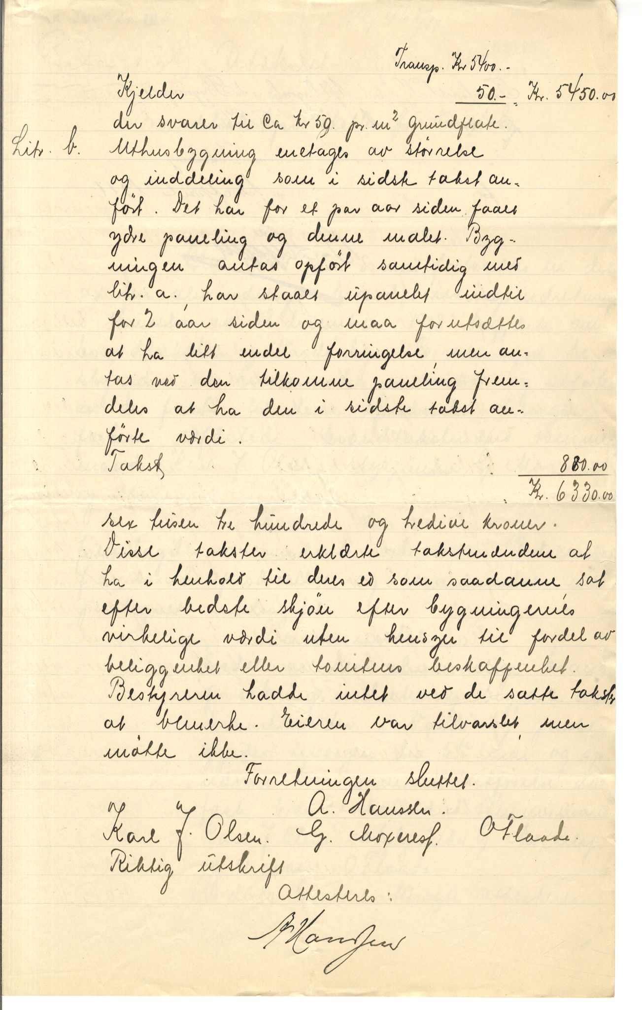 Brodtkorb handel A/S, VAMU/A-0001/Q/Qb/L0001: Skjøter og grunnbrev i Vardø by, 1822-1943, p. 437