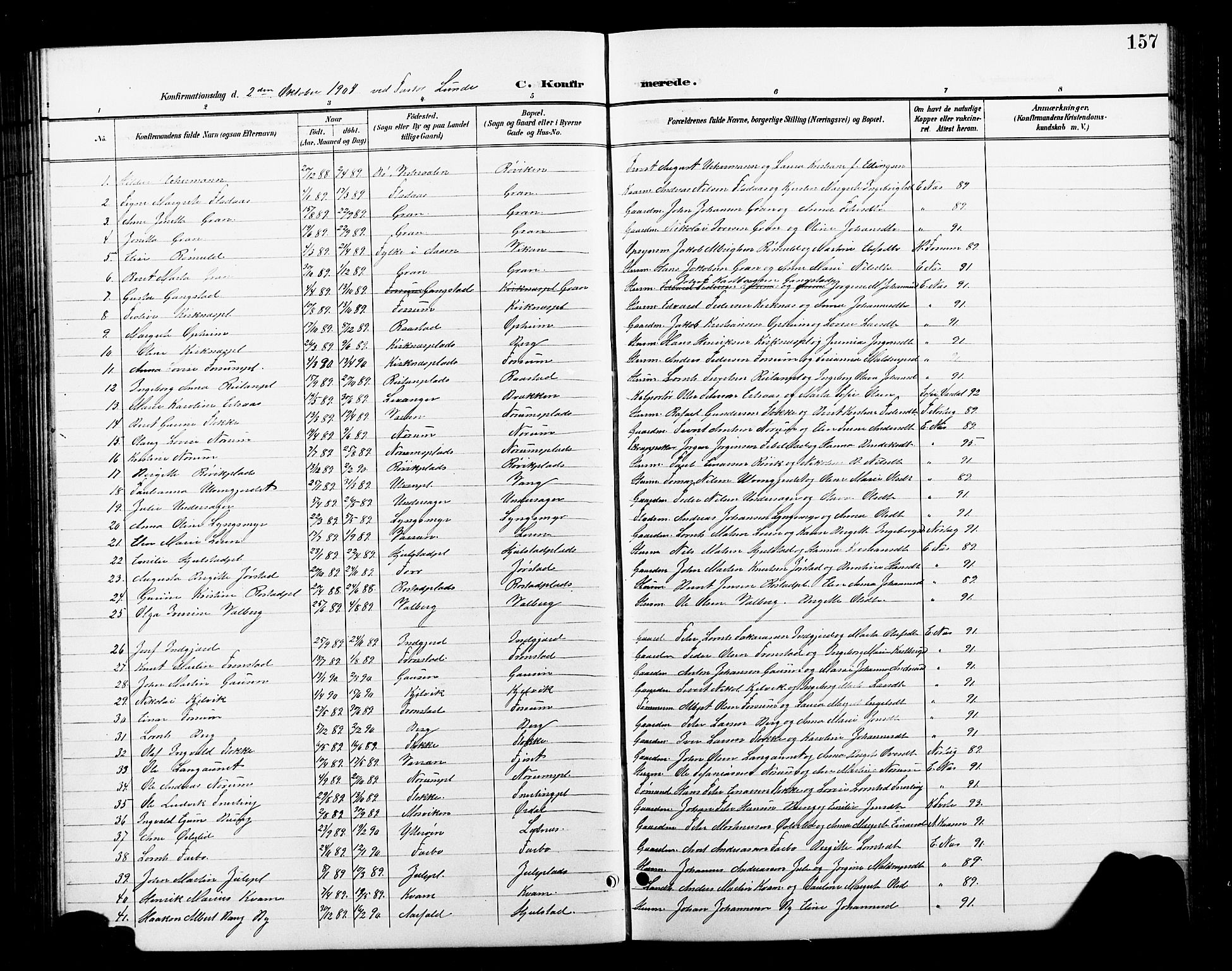 Ministerialprotokoller, klokkerbøker og fødselsregistre - Nord-Trøndelag, SAT/A-1458/730/L0302: Parish register (copy) no. 730C05, 1898-1924, p. 157