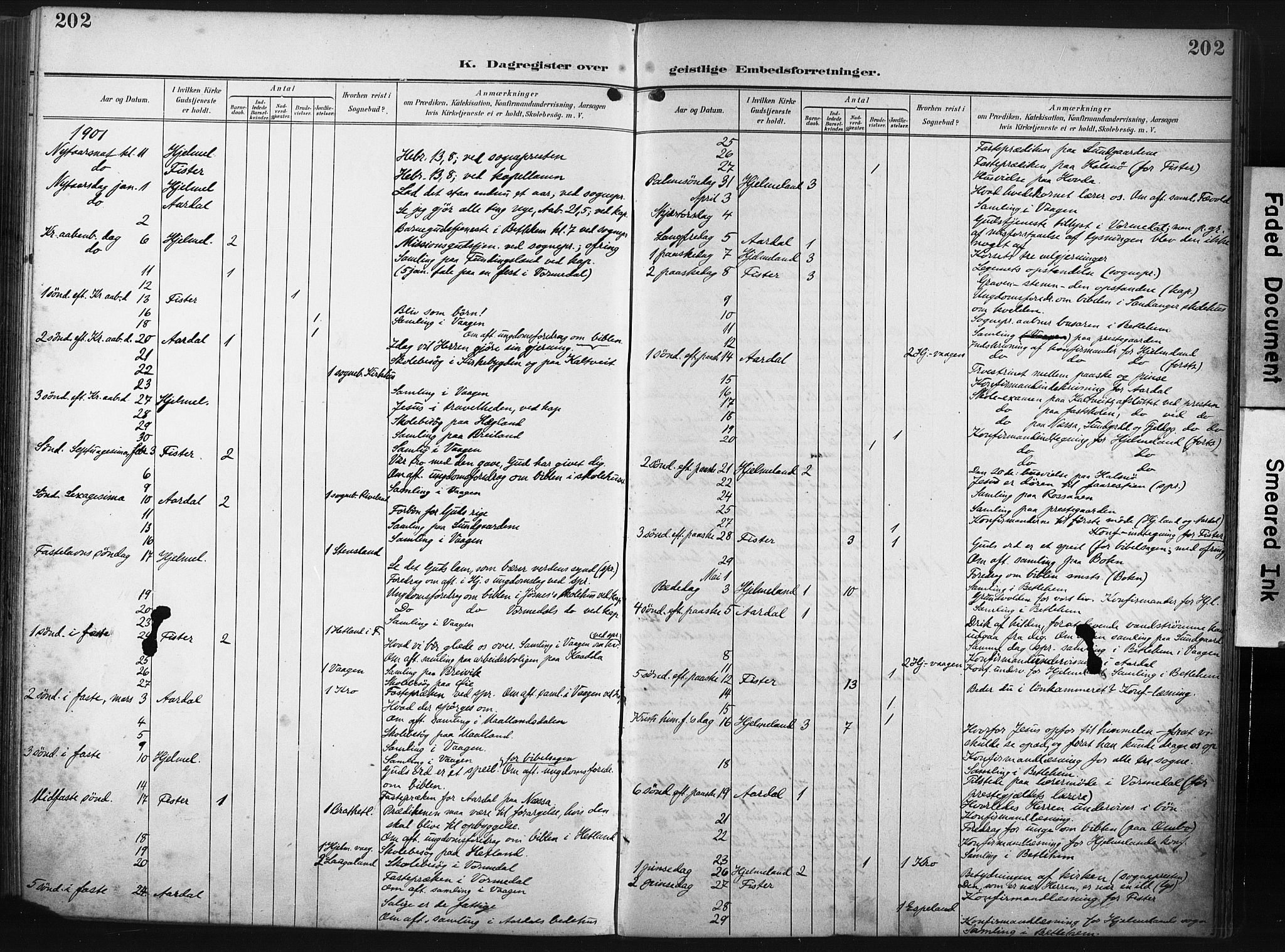 Hjelmeland sokneprestkontor, SAST/A-101843/02/A/L0002: Parish register (official) no. A 17, 1901-1916, p. 202