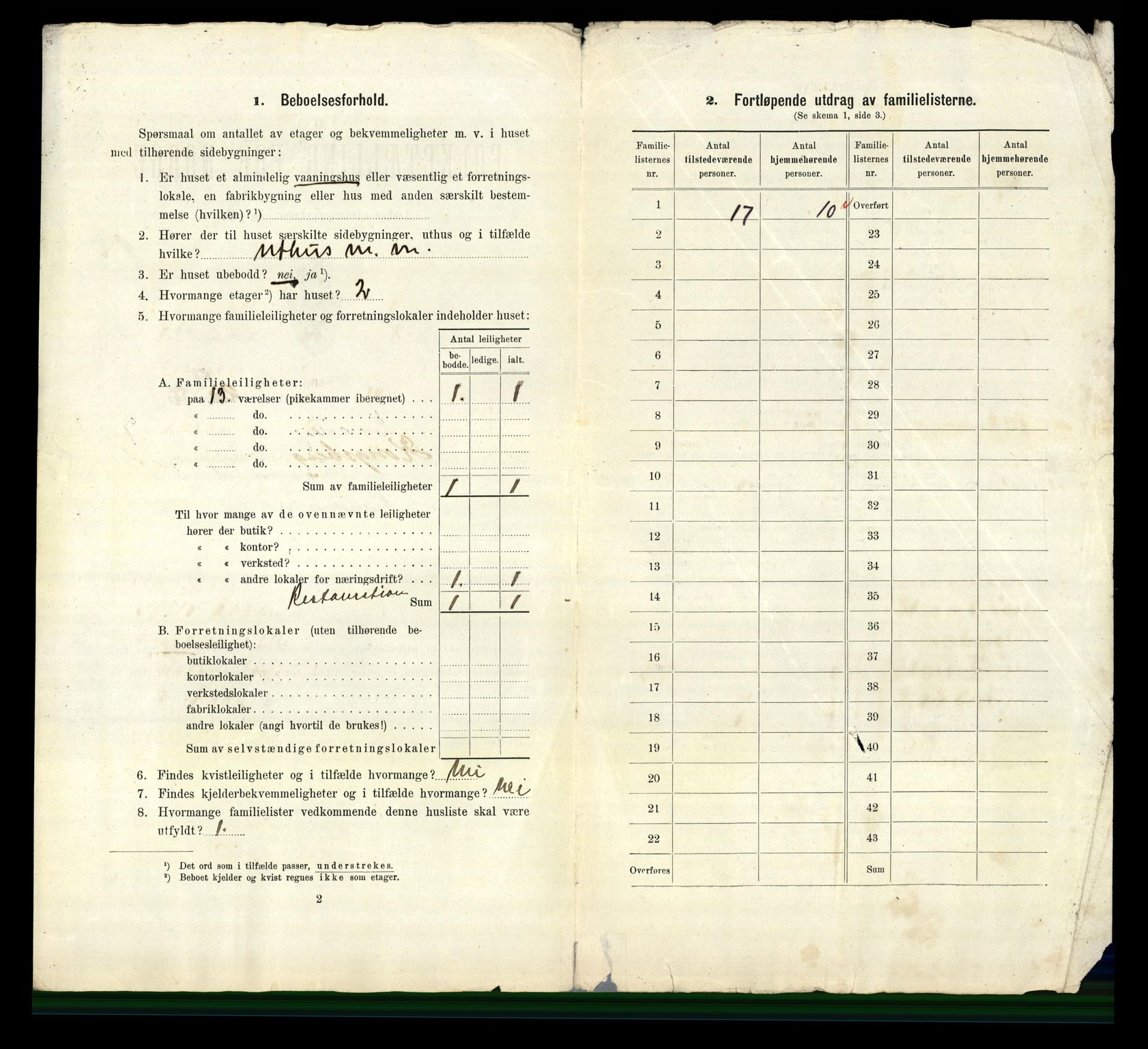 RA, 1910 census for Kongsberg, 1910, p. 4047