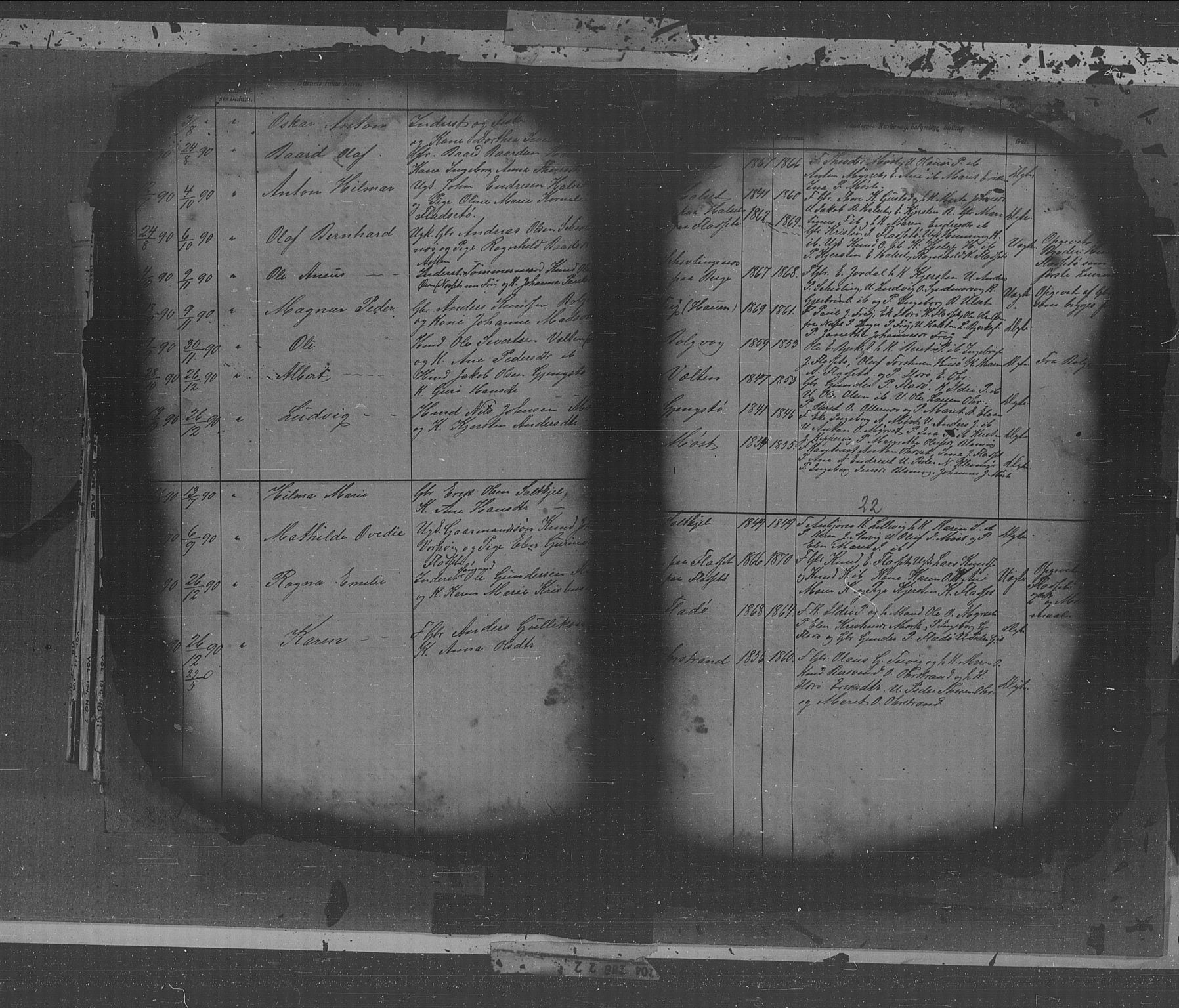 Kristiansund sokneprestkontor, AV/SAT-A-1068/1/I/I1: Parish register (copy) no. 31, 1880-1918, p. 22