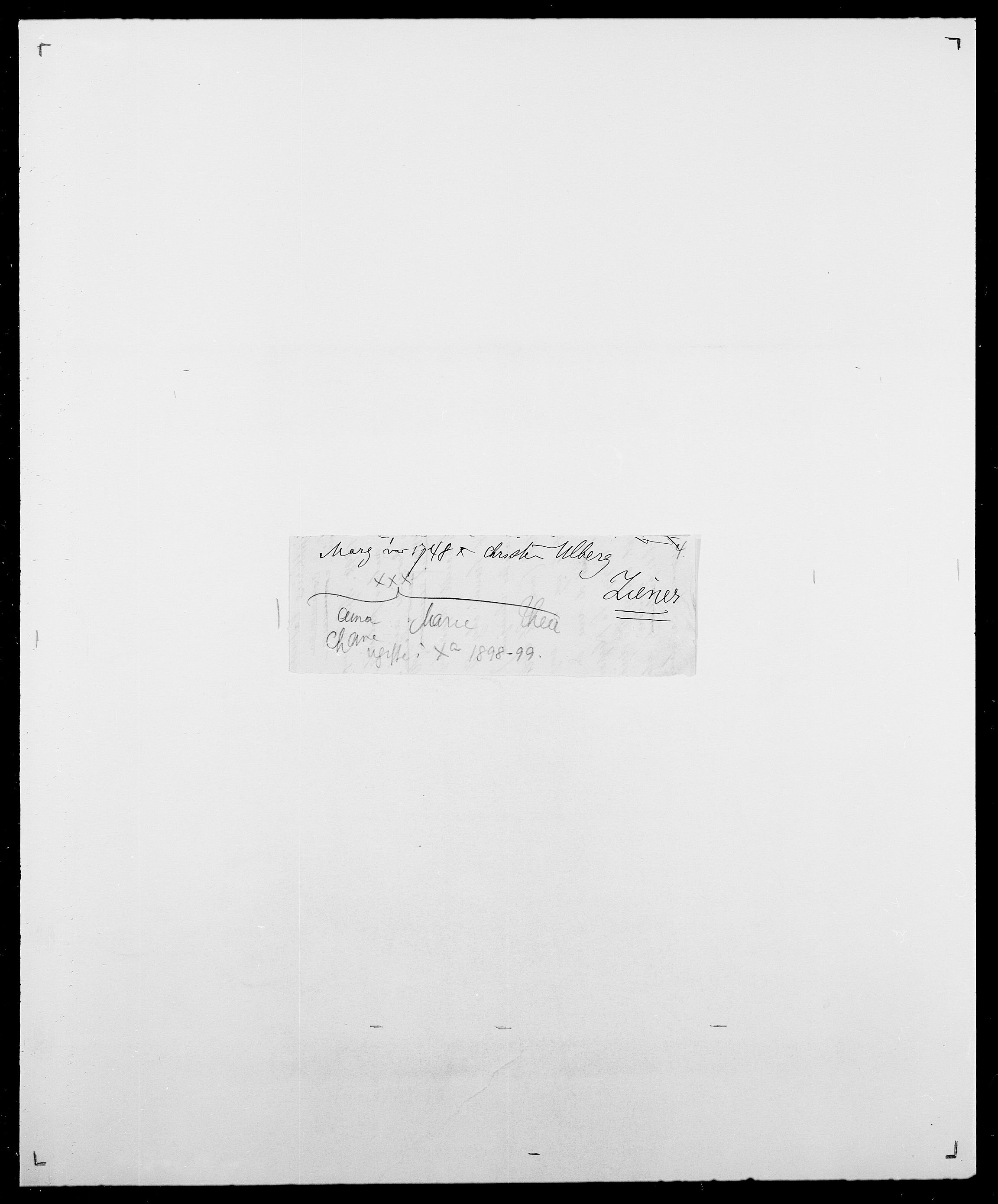 Delgobe, Charles Antoine - samling, AV/SAO-PAO-0038/D/Da/L0043: Wulfsberg - v. Zanten, p. 154