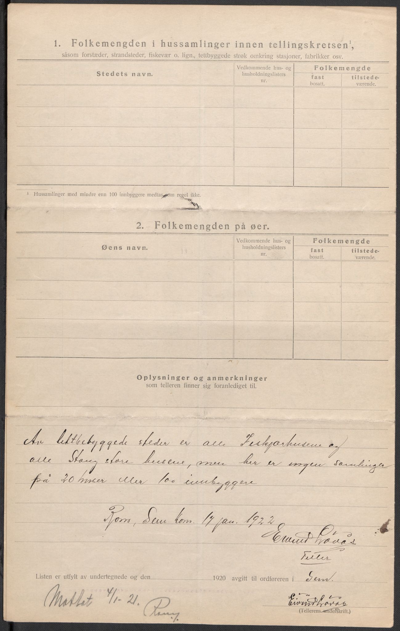 SAKO, 1920 census for Sem, 1920, p. 42