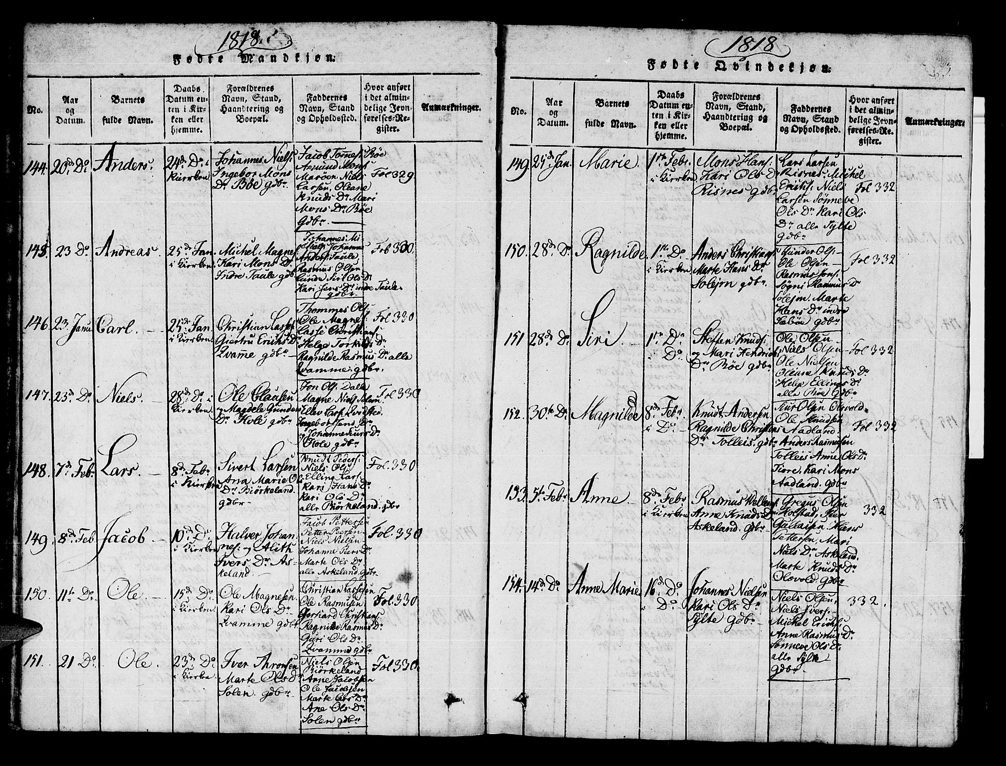 Manger sokneprestembete, AV/SAB-A-76801/H/Haa: Parish register (official) no. A 3, 1816-1824, p. 23