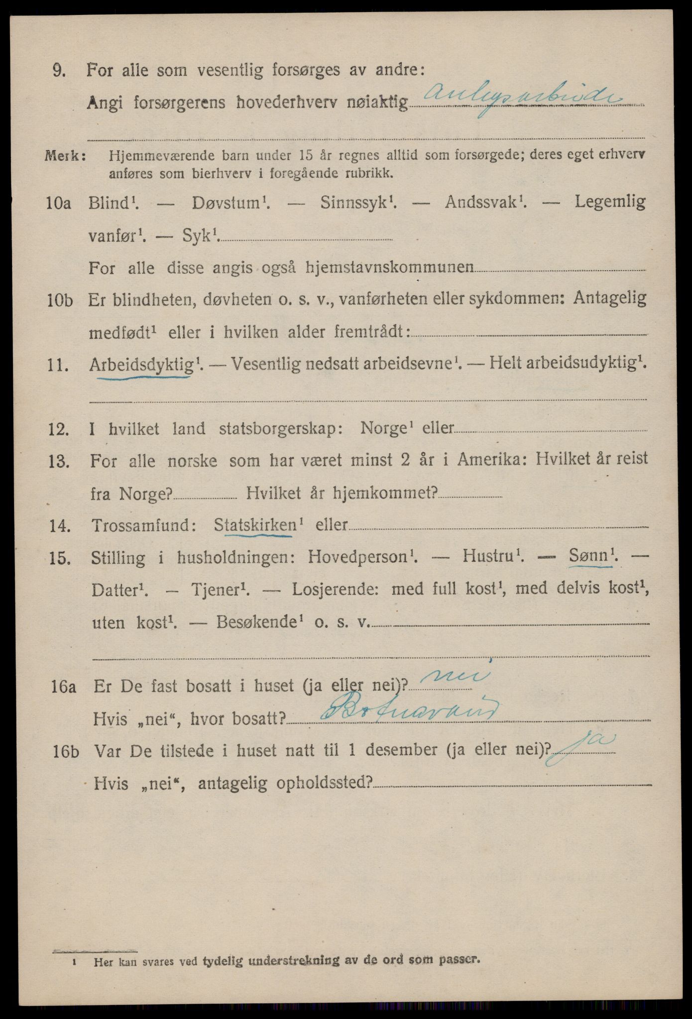 SAST, 1920 census for Heskestad, 1920, p. 934