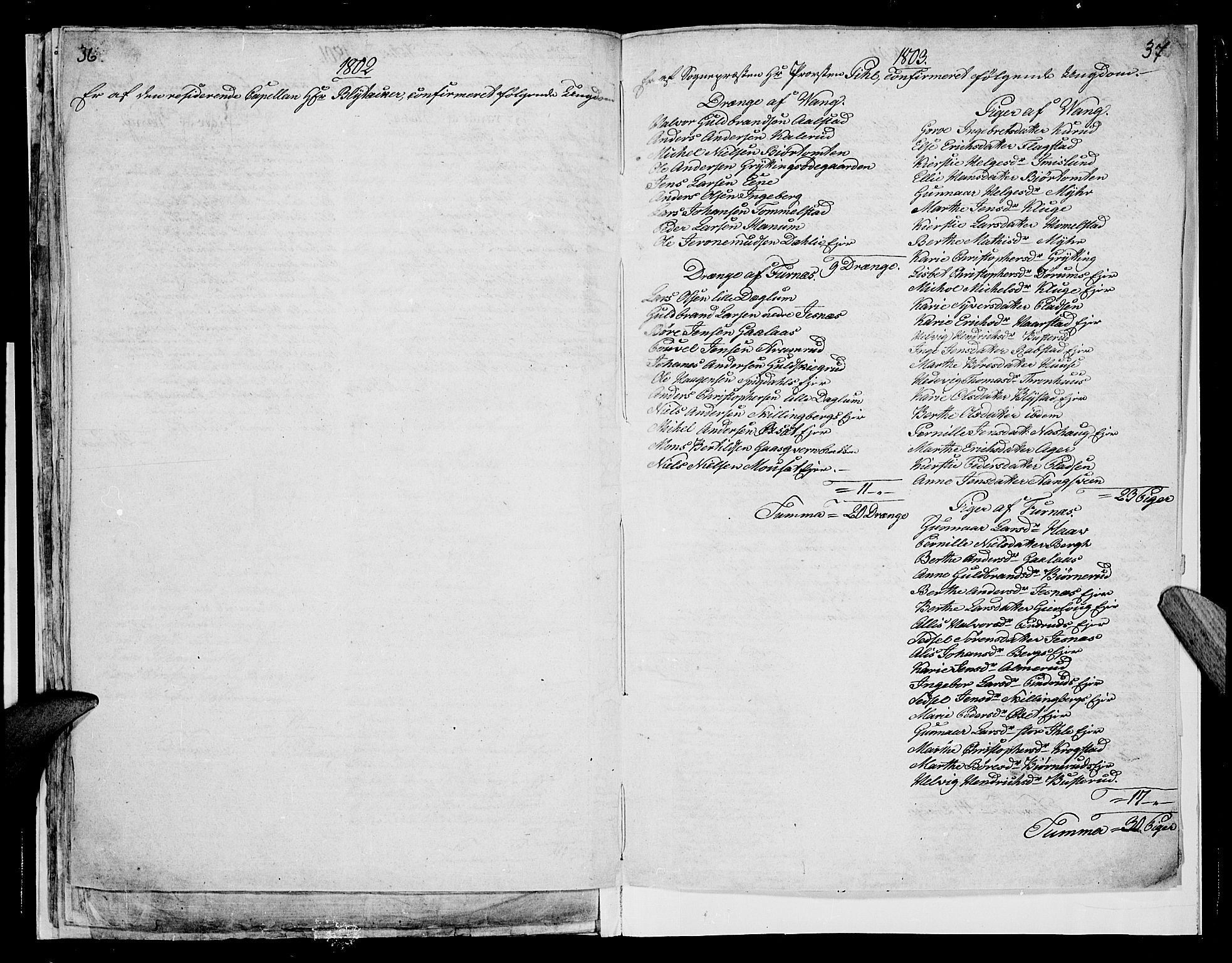 Vang prestekontor, Hedmark, AV/SAH-PREST-008/H/Ha/Haa/L0004: Parish register (official) no. 4, 1776-1806, p. 36-37