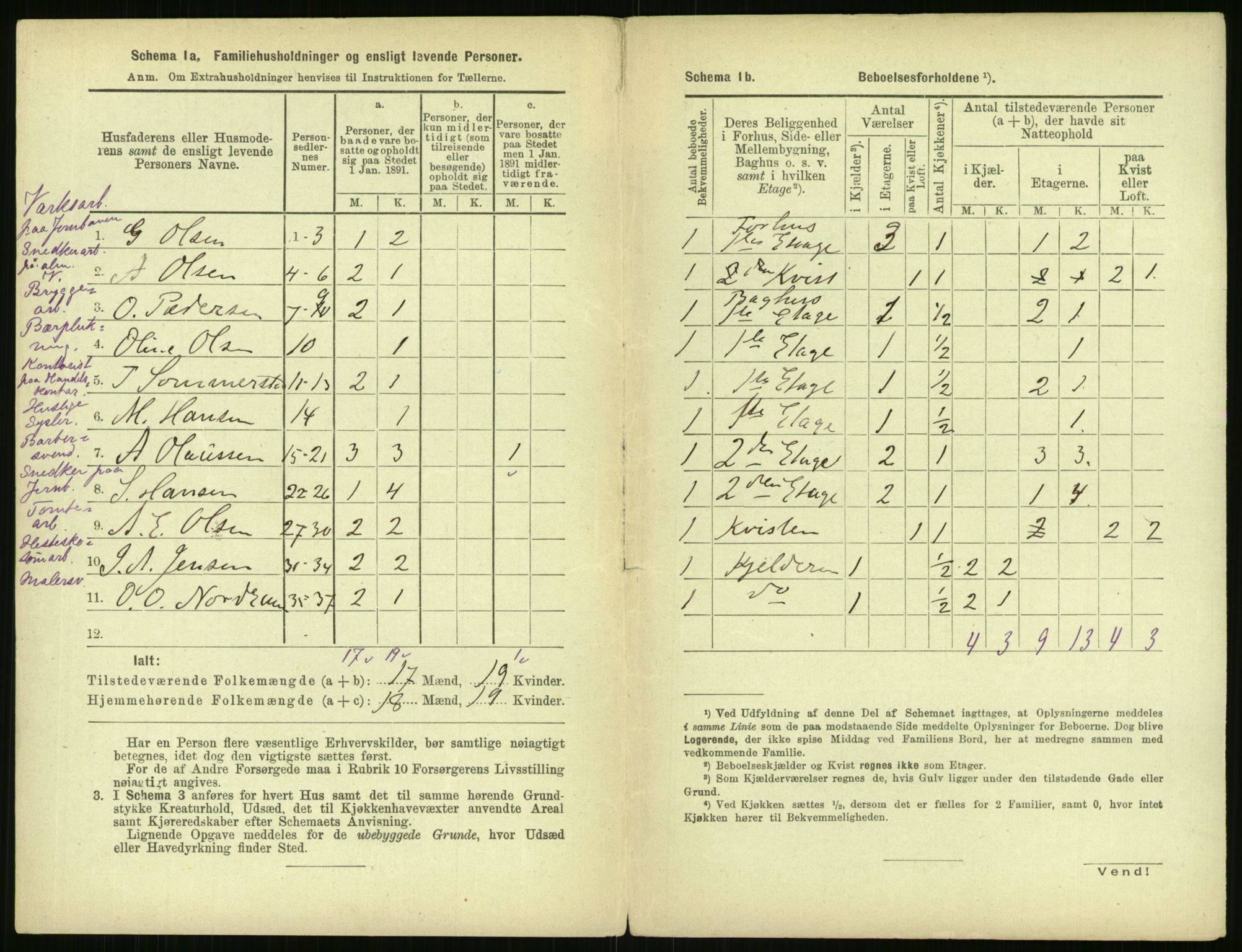 RA, 1891 census for 0301 Kristiania, 1891, p. 166395