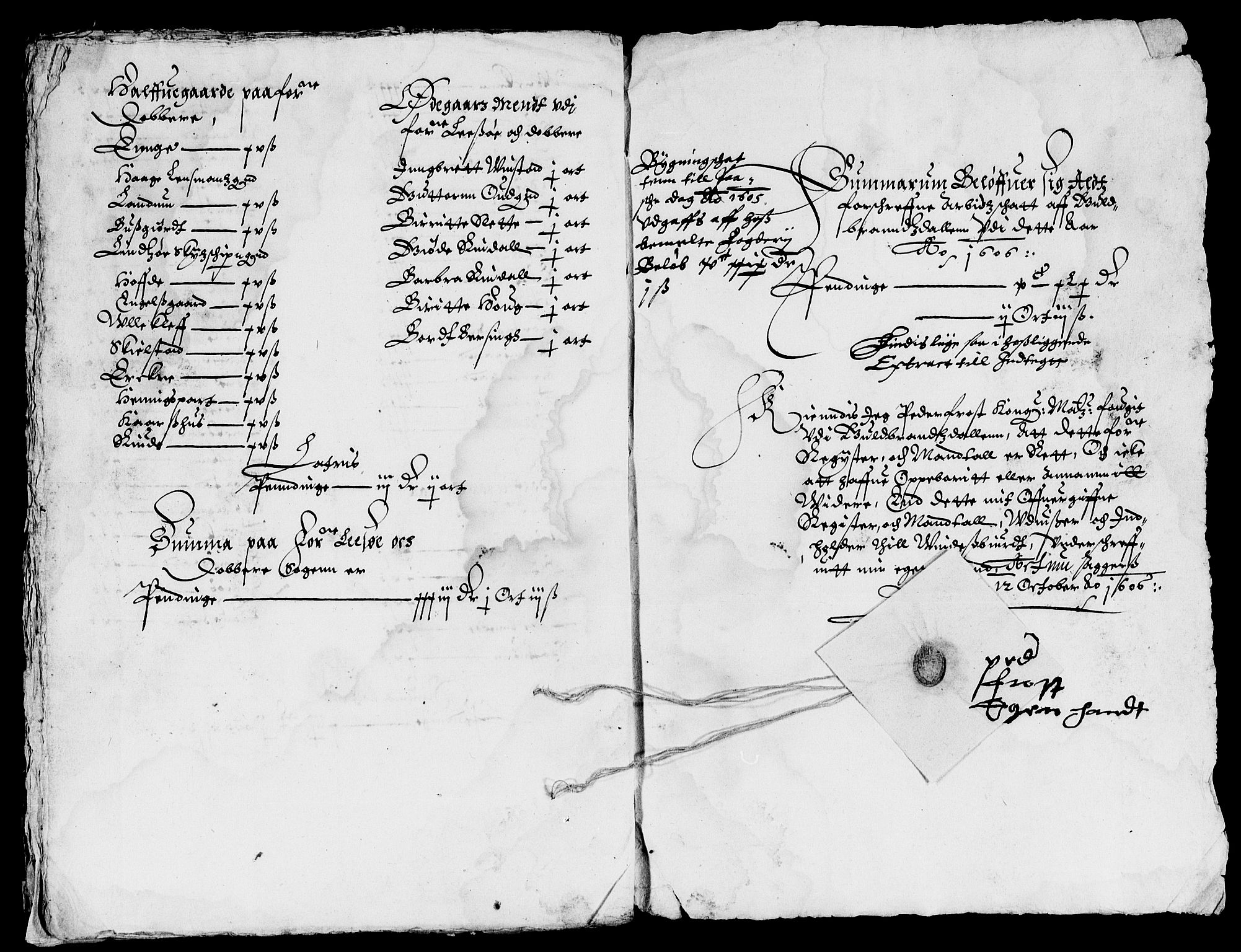 Rentekammeret inntil 1814, Reviderte regnskaper, Lensregnskaper, AV/RA-EA-5023/R/Rb/Rba/L0023: Akershus len, 1606-1608