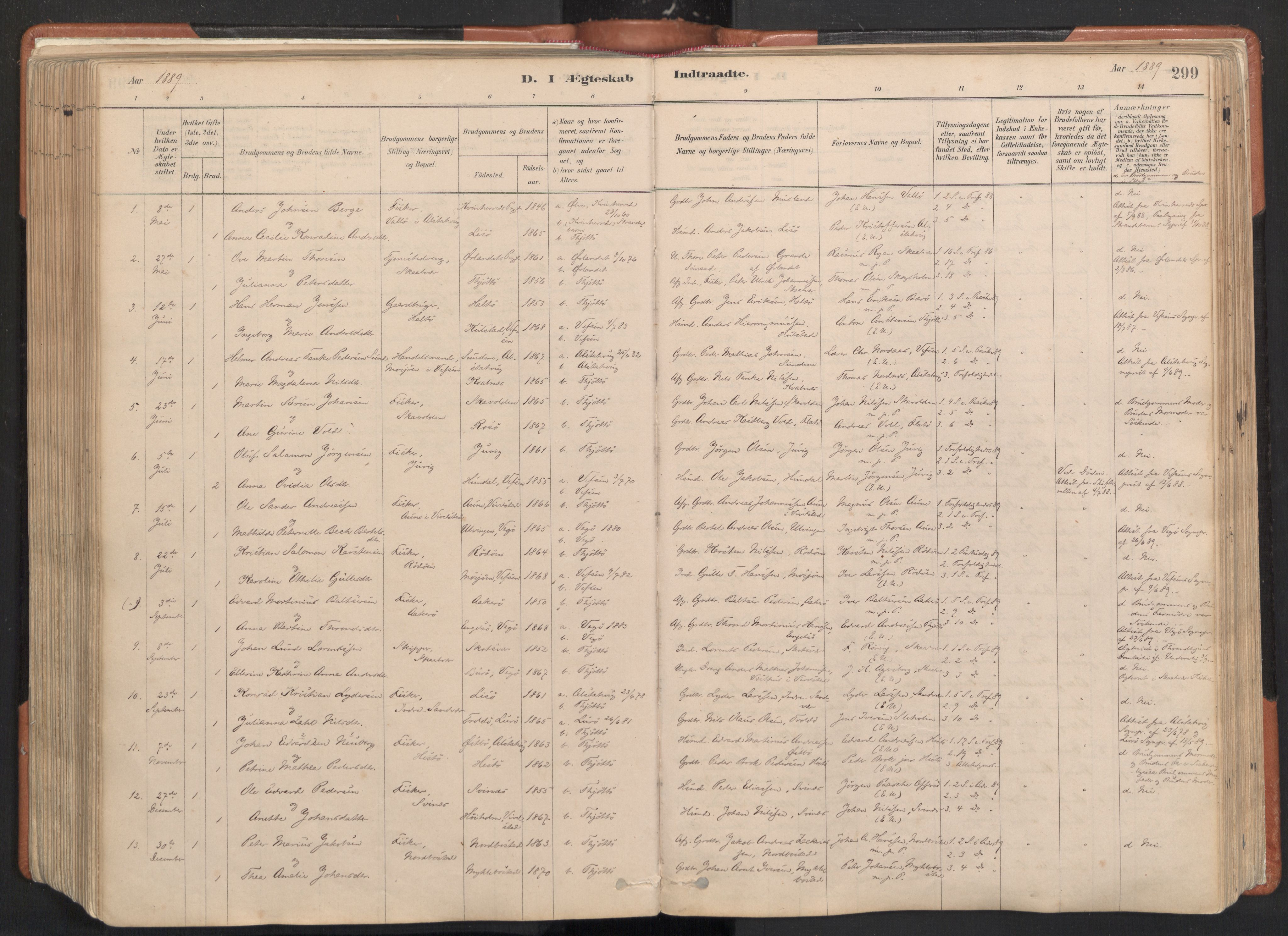 Ministerialprotokoller, klokkerbøker og fødselsregistre - Nordland, AV/SAT-A-1459/817/L0264: Parish register (official) no. 817A04, 1878-1907, p. 299