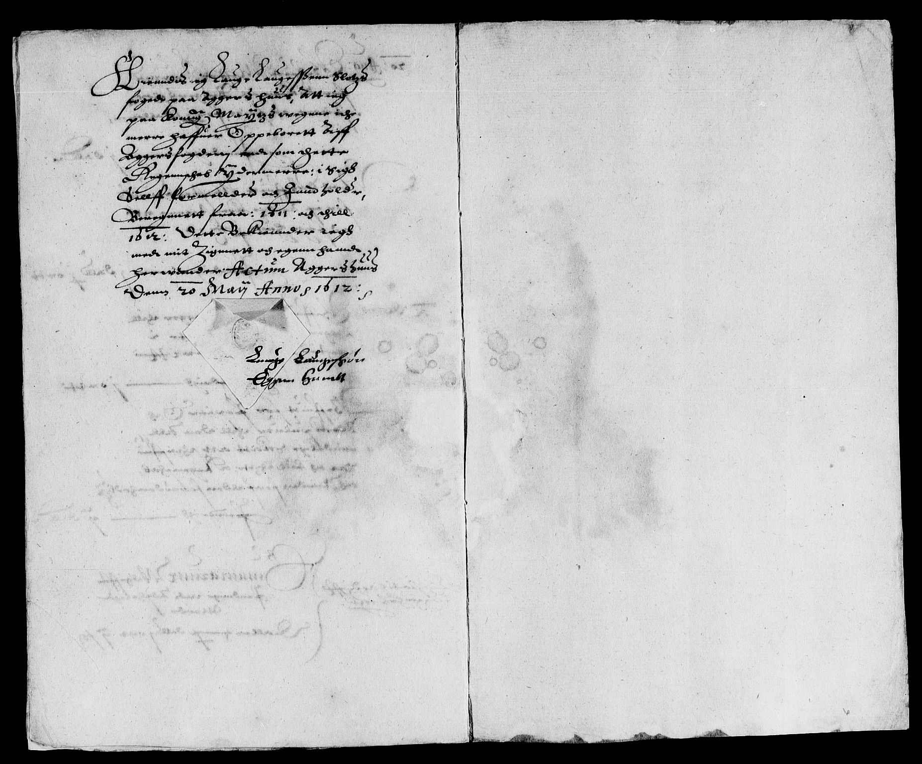 Rentekammeret inntil 1814, Reviderte regnskaper, Lensregnskaper, AV/RA-EA-5023/R/Rb/Rba/L0027: Akershus len, 1611-1612