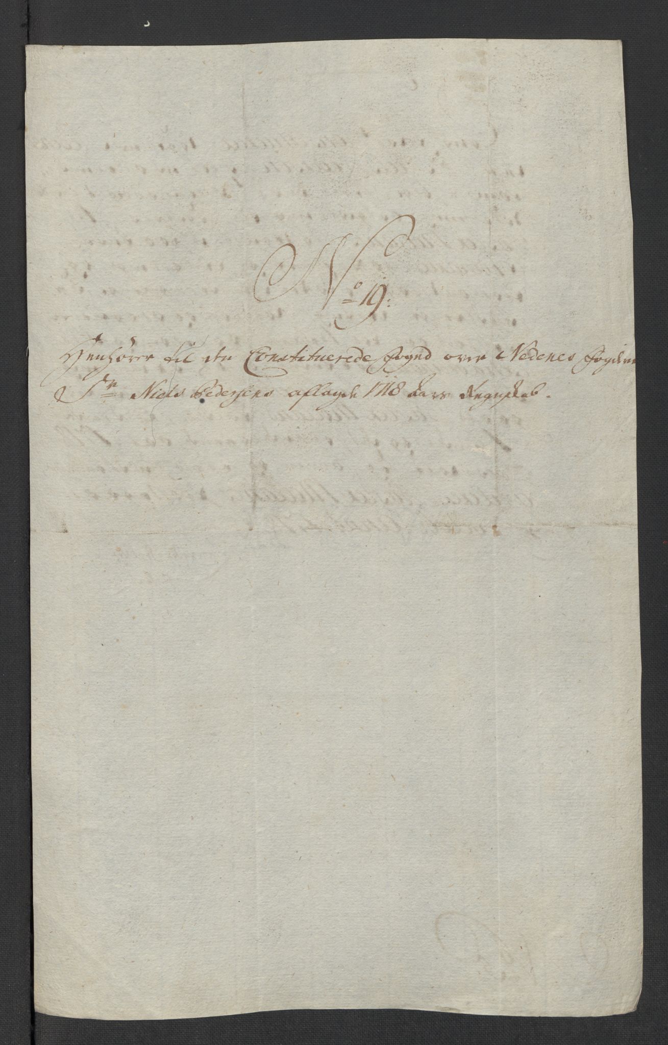 Rentekammeret inntil 1814, Reviderte regnskaper, Fogderegnskap, AV/RA-EA-4092/R39/L2327: Fogderegnskap Nedenes, 1718, p. 237